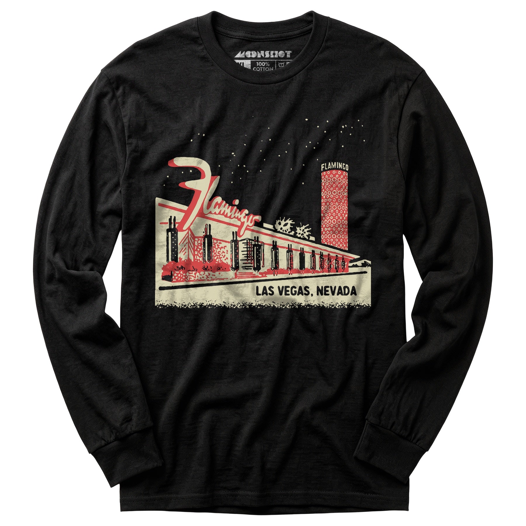 Flamingo Hotel Retro Vintage Las Vegas - Long Sleeve T-Shirt