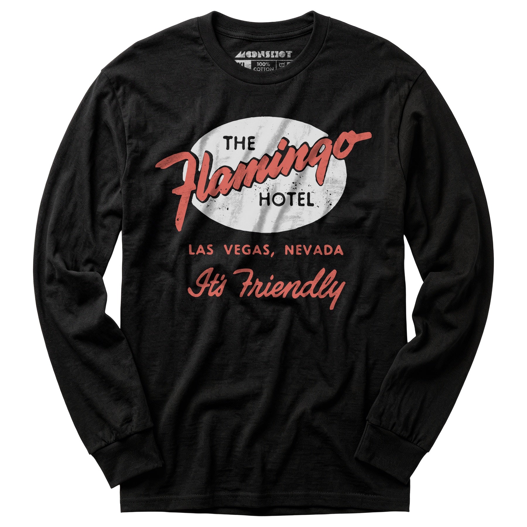 Flamingo Hotel v2 - Vintage Las Vegas - Long Sleeve T-Shirt