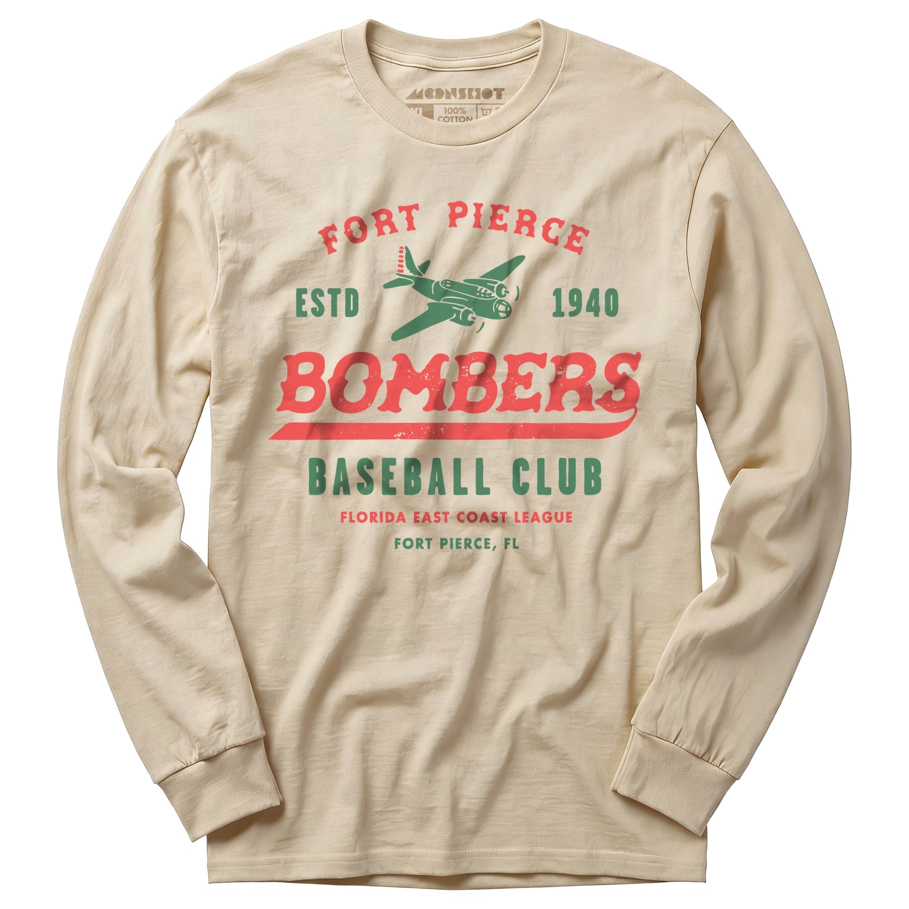 Fort Pierce Bombers - Florida - Vintage Defunct Baseball Teams - Long Sleeve T-Shirt