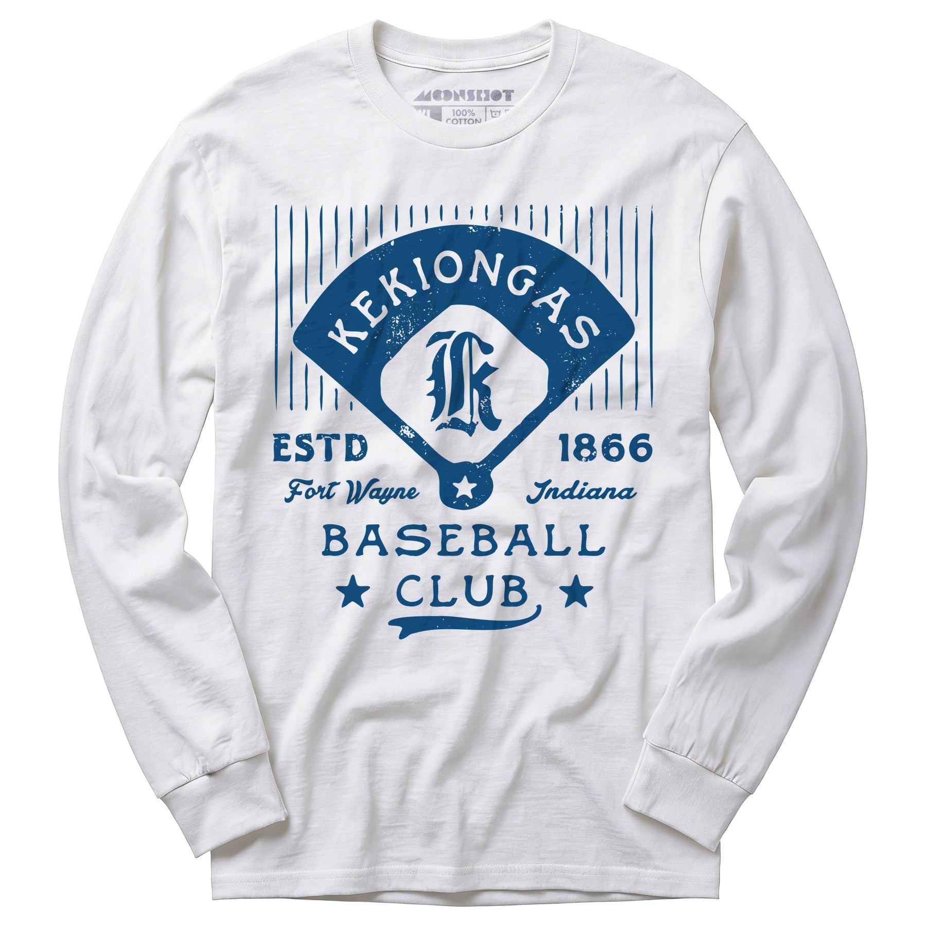 Fort Wayne Kekiongas - Indiana - Vintage Defunct Baseball Teams - Long Sleeve T-Shirt