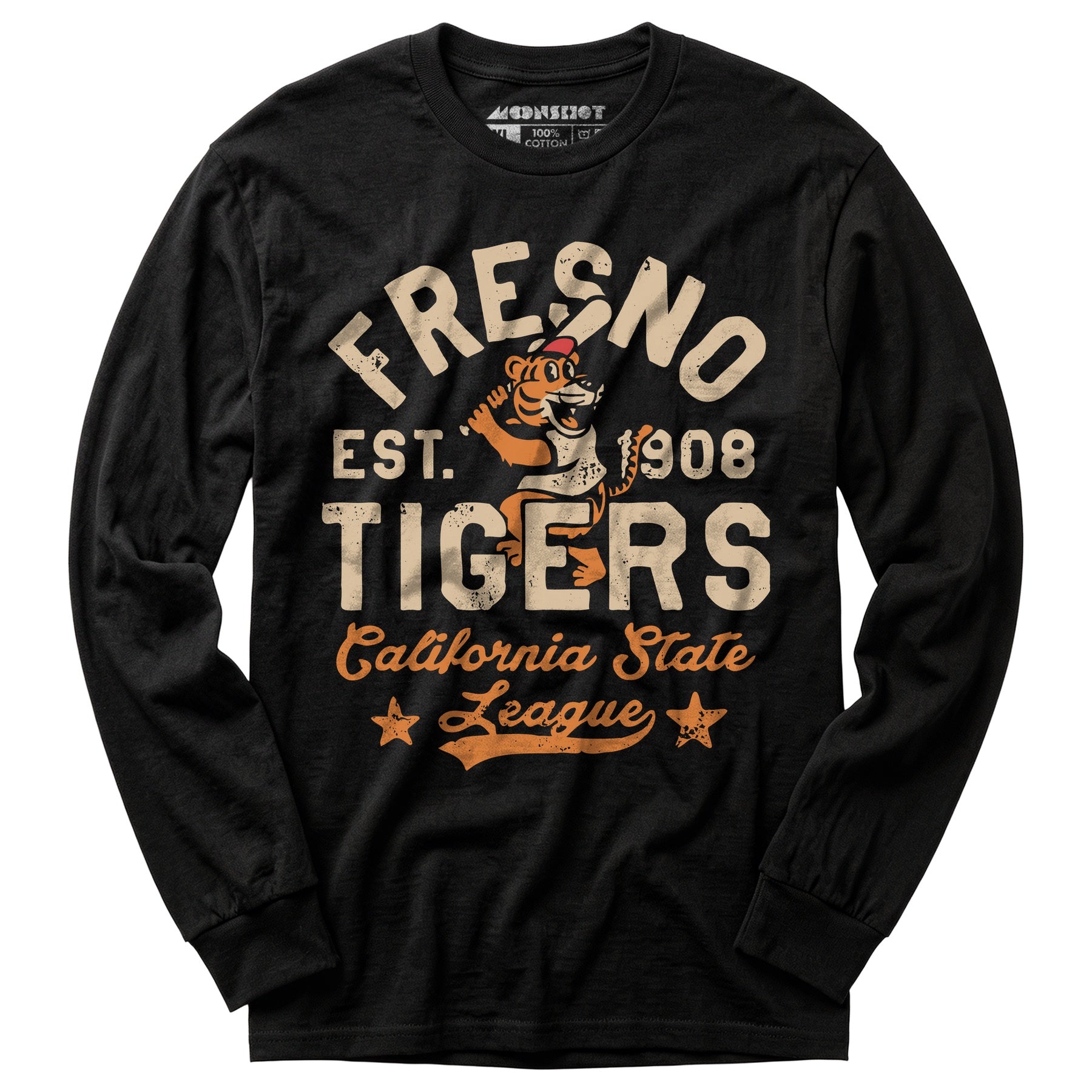 Fresno Tigers - California - Vintage Defunct Baseball Teams - Long Sleeve T-Shirt