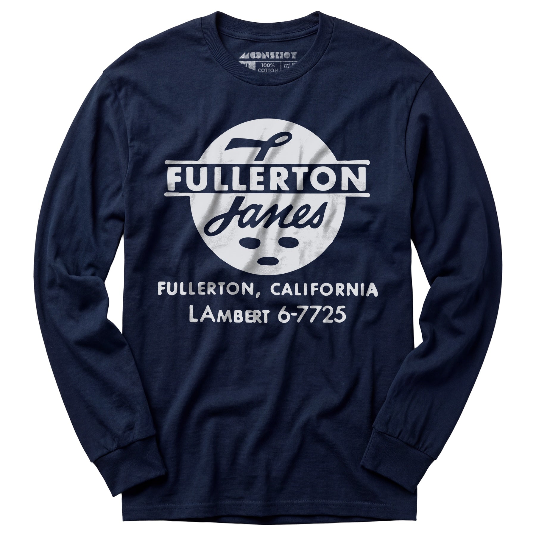 Fullerton Lanes - Fullerton, CA - Vintage Bowling Alley - Long Sleeve T-Shirt