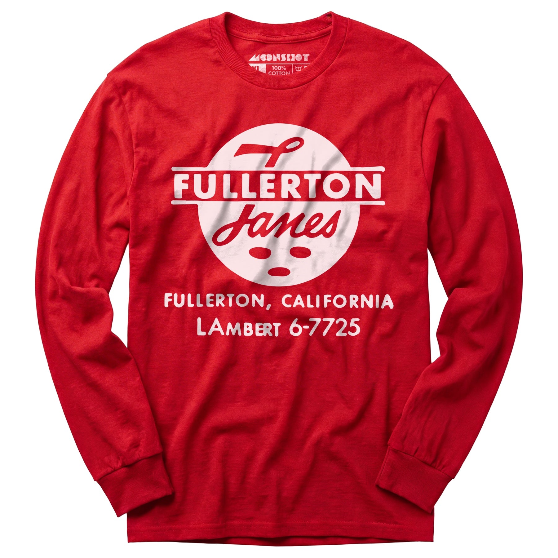 Fullerton Lanes - Fullerton, CA - Vintage Bowling Alley - Long Sleeve T-Shirt