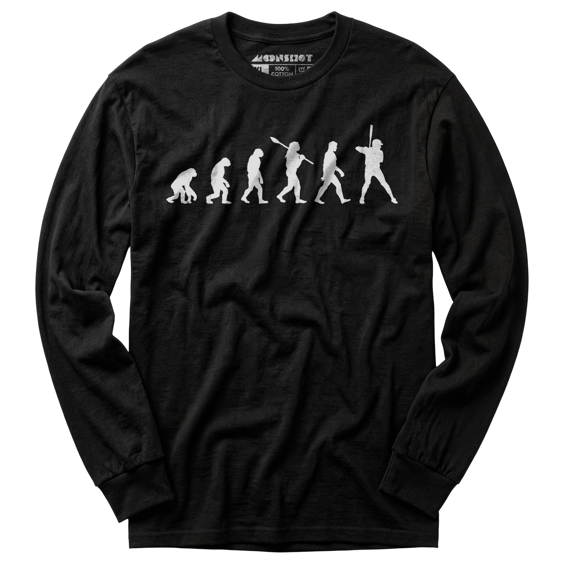 Funny Baseball Evolution - Long Sleeve T-Shirt