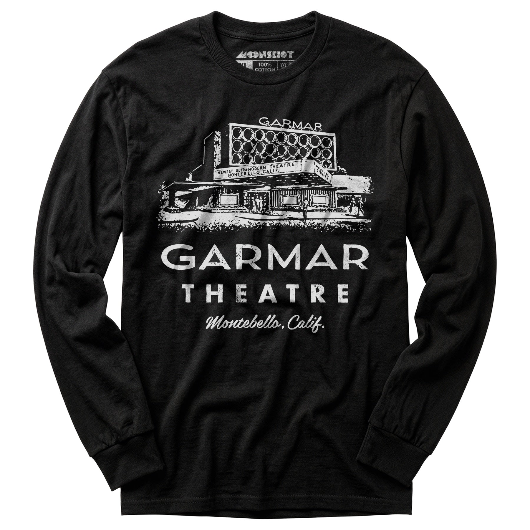 Garmar Theatre - Montebello, CA - Vintage Theatre - Long Sleeve T-Shirt