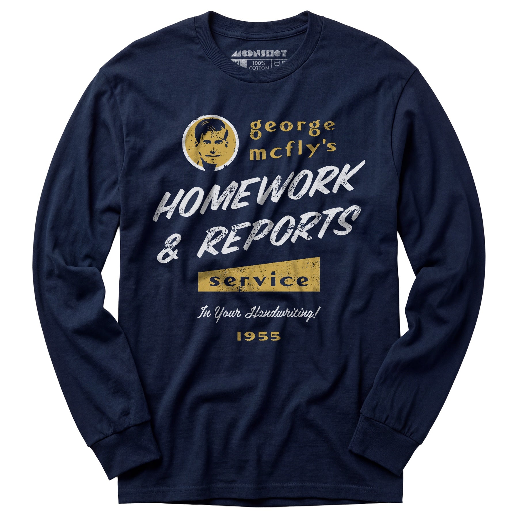 George McFly's Homework & Reports Service - Long Sleeve T-Shirt