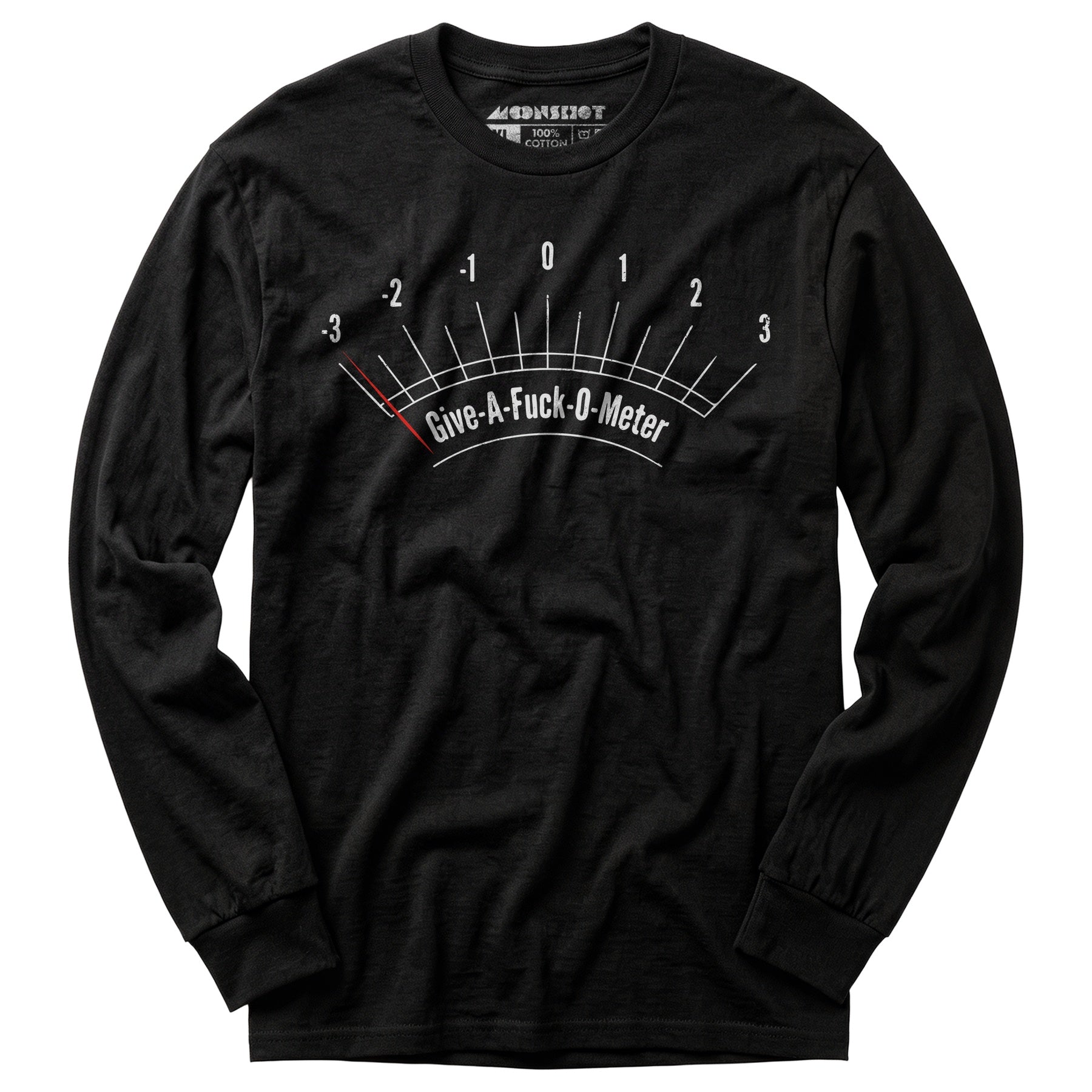Give-a-fuck-o-meter - Long Sleeve T-Shirt