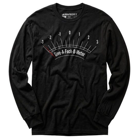 Give-a-fuck-o-meter - Long Sleeve T-Shirt