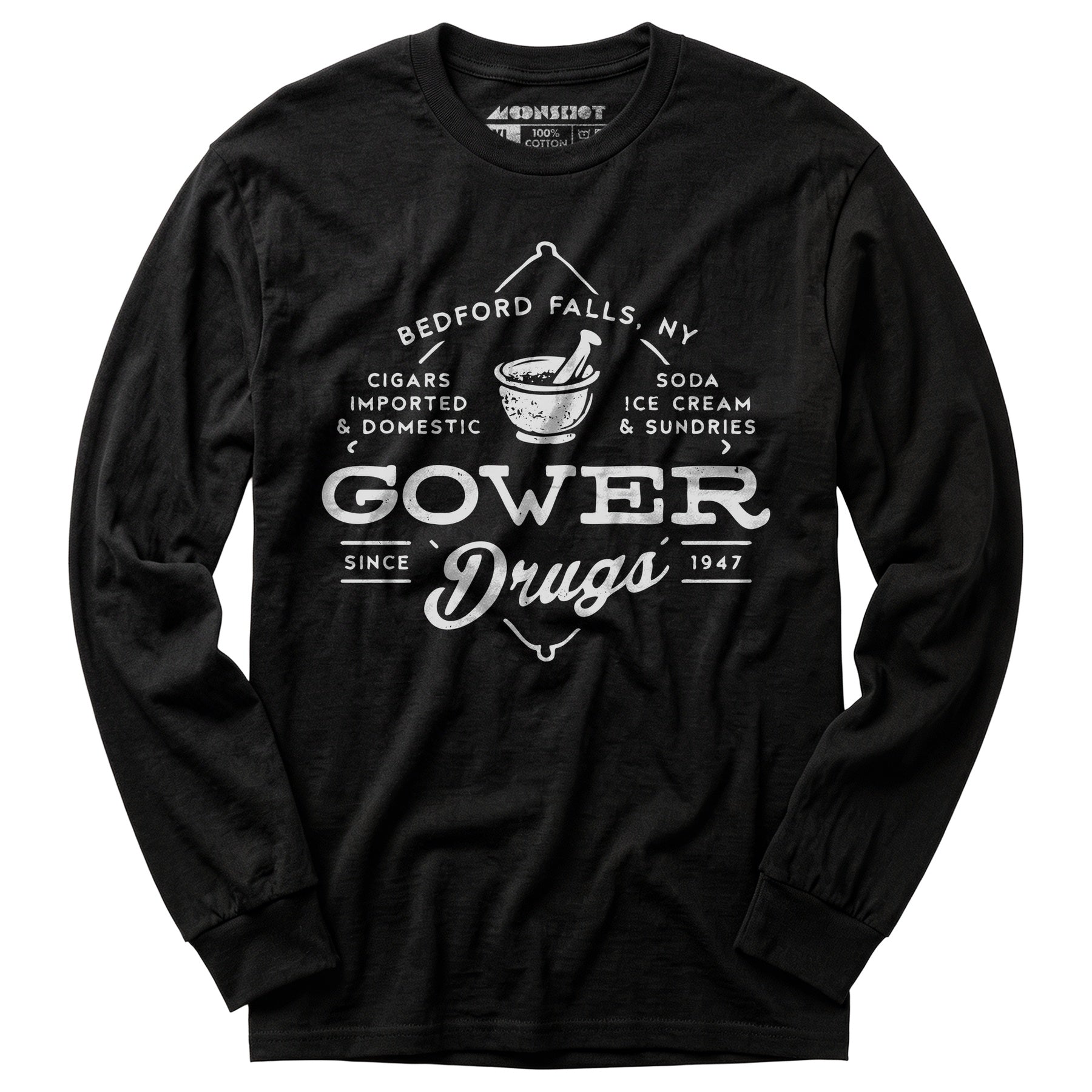 Gower Drugs - Bedford Falls, NY - Long Sleeve T-Shirt