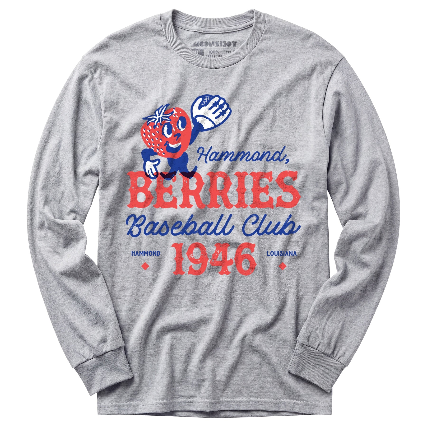 Hammond Berries - Louisiana - Vintage Defunct Baseball Teams - Long Sleeve T-Shirt