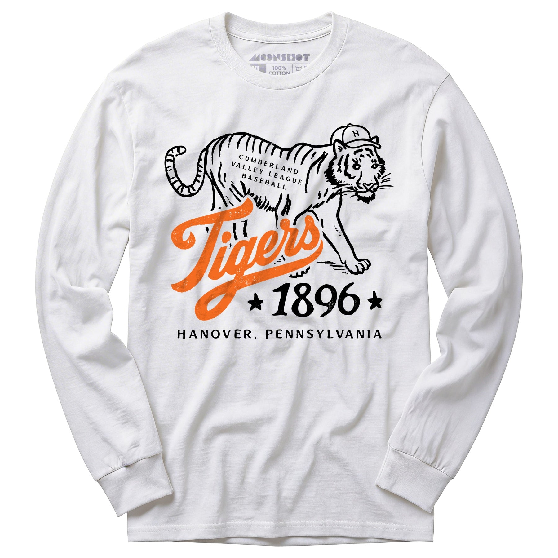 Hanover Tigers - Pennsylvania - Vintage Defunct Baseball Teams - Long Sleeve T-Shirt