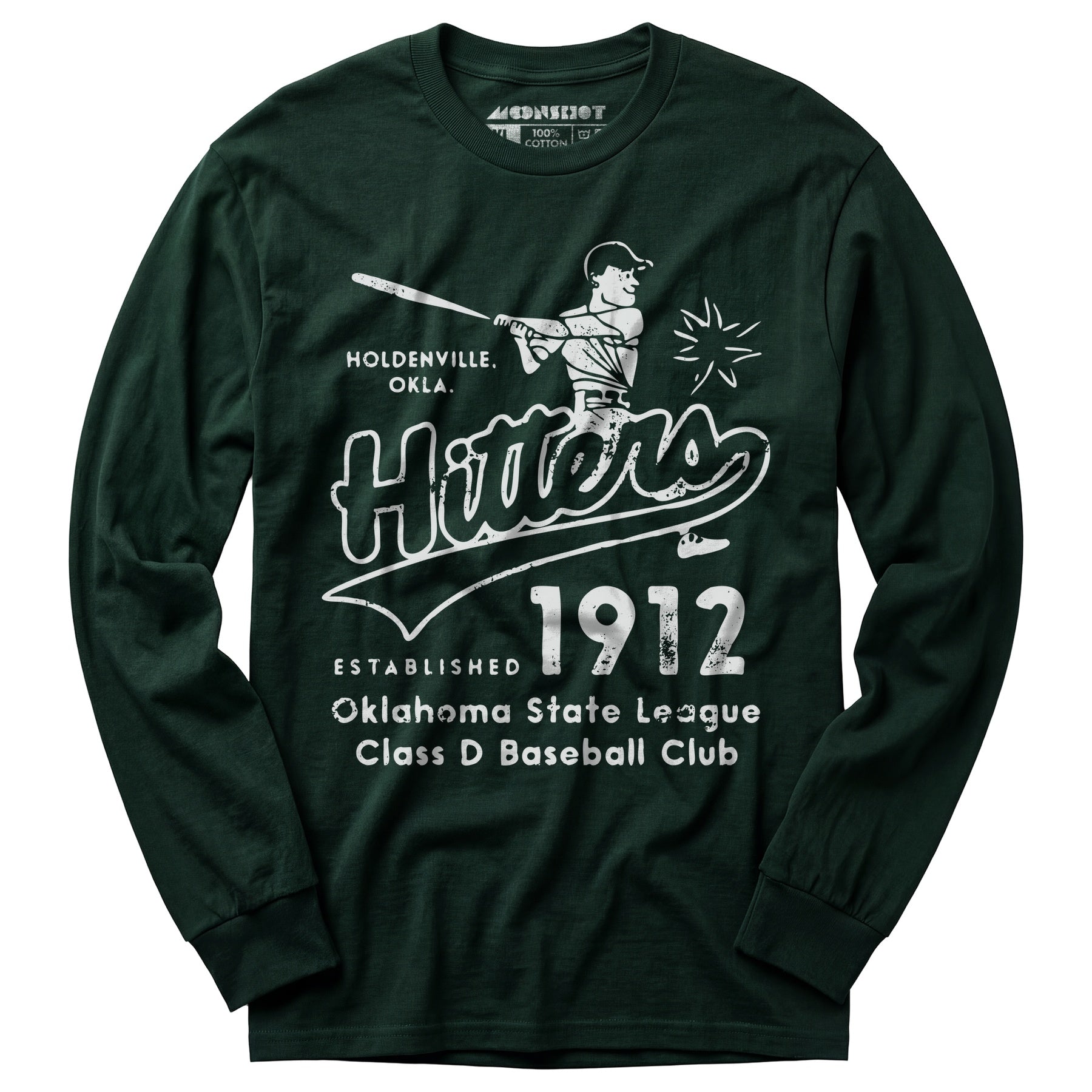 Holdenville Hitters - Oklahoma - Vintage Defunct Baseball Teams - Long Sleeve T-Shirt