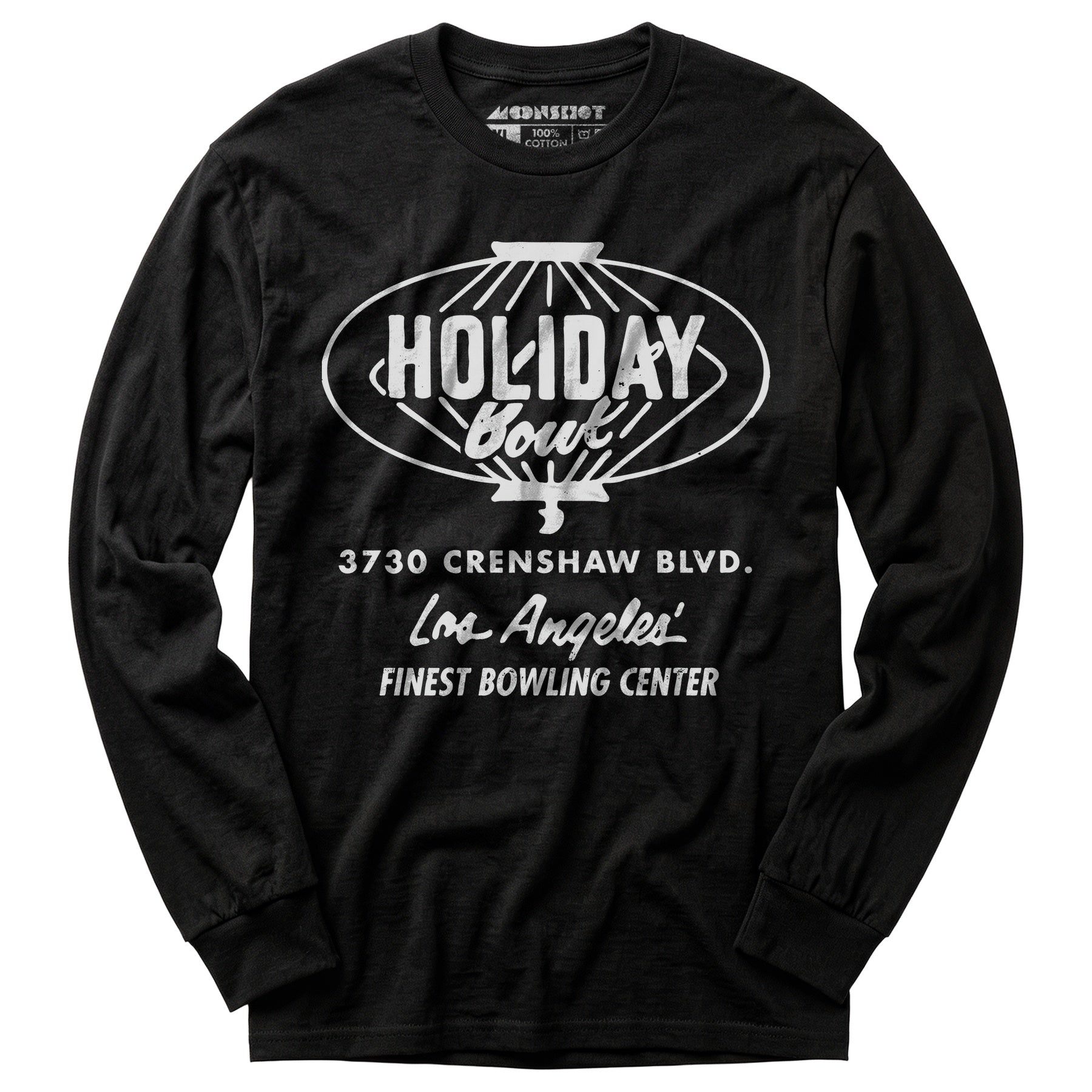 Holiday Bowl - Los Angeles, CA - Vintage Bowling Alley - Long Sleeve T-Shirt
