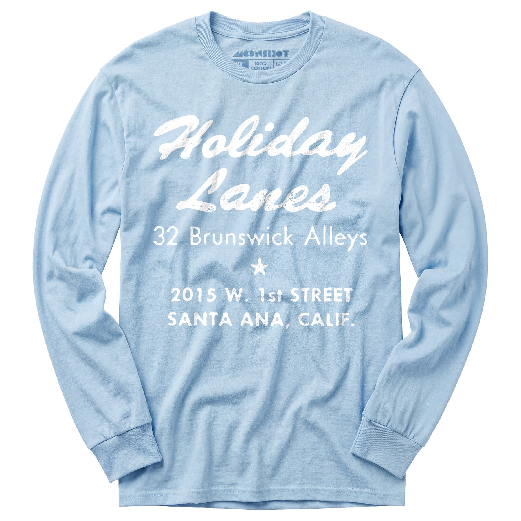Holiday Lanes - Santa Ana, CA - Vintage Bowling Alley - Long Sleeve T-Shirt