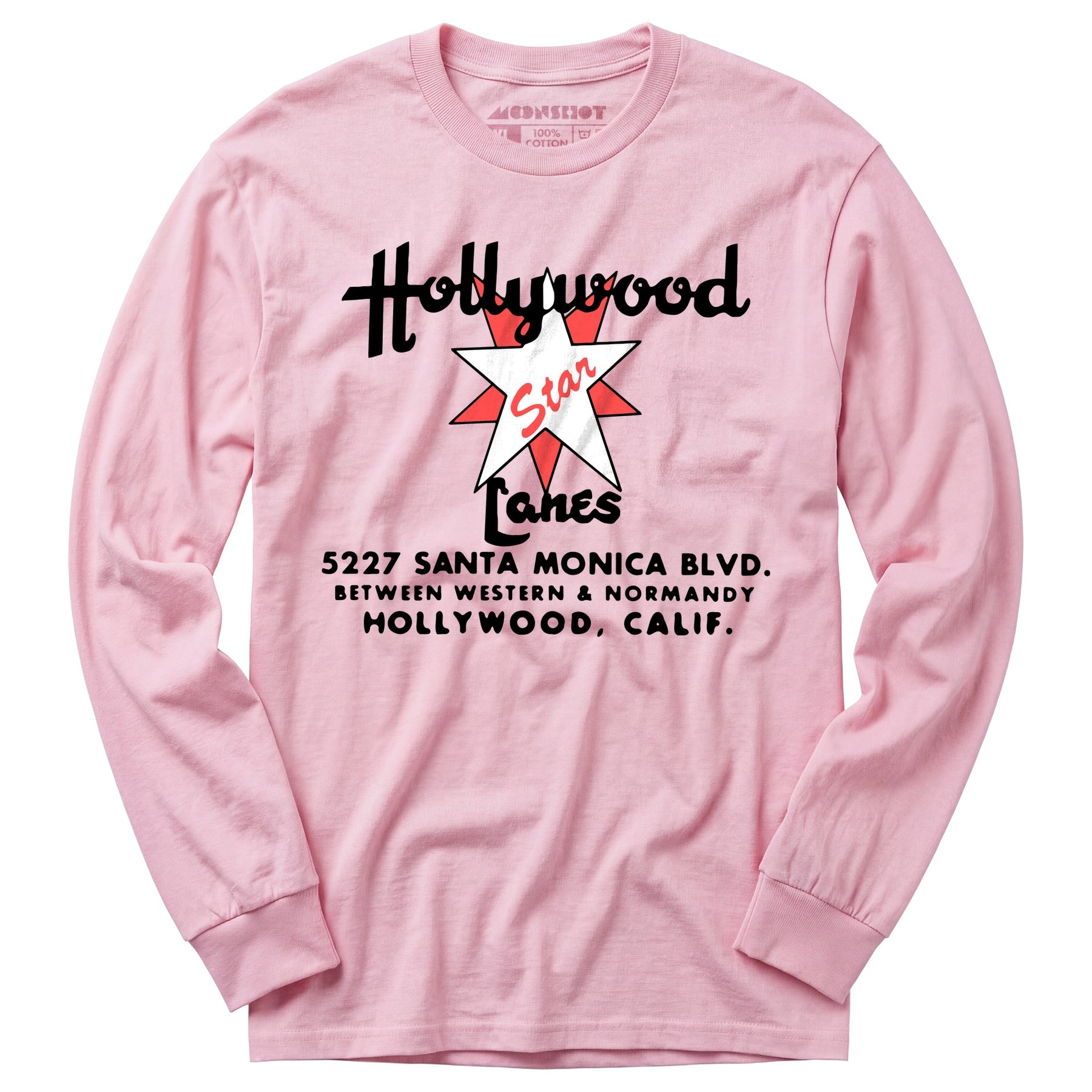 Hollywood Star Lanes v2 - Los Angeles, CA - Vintage Bowling Alley - Long Sleeve T-Shirt