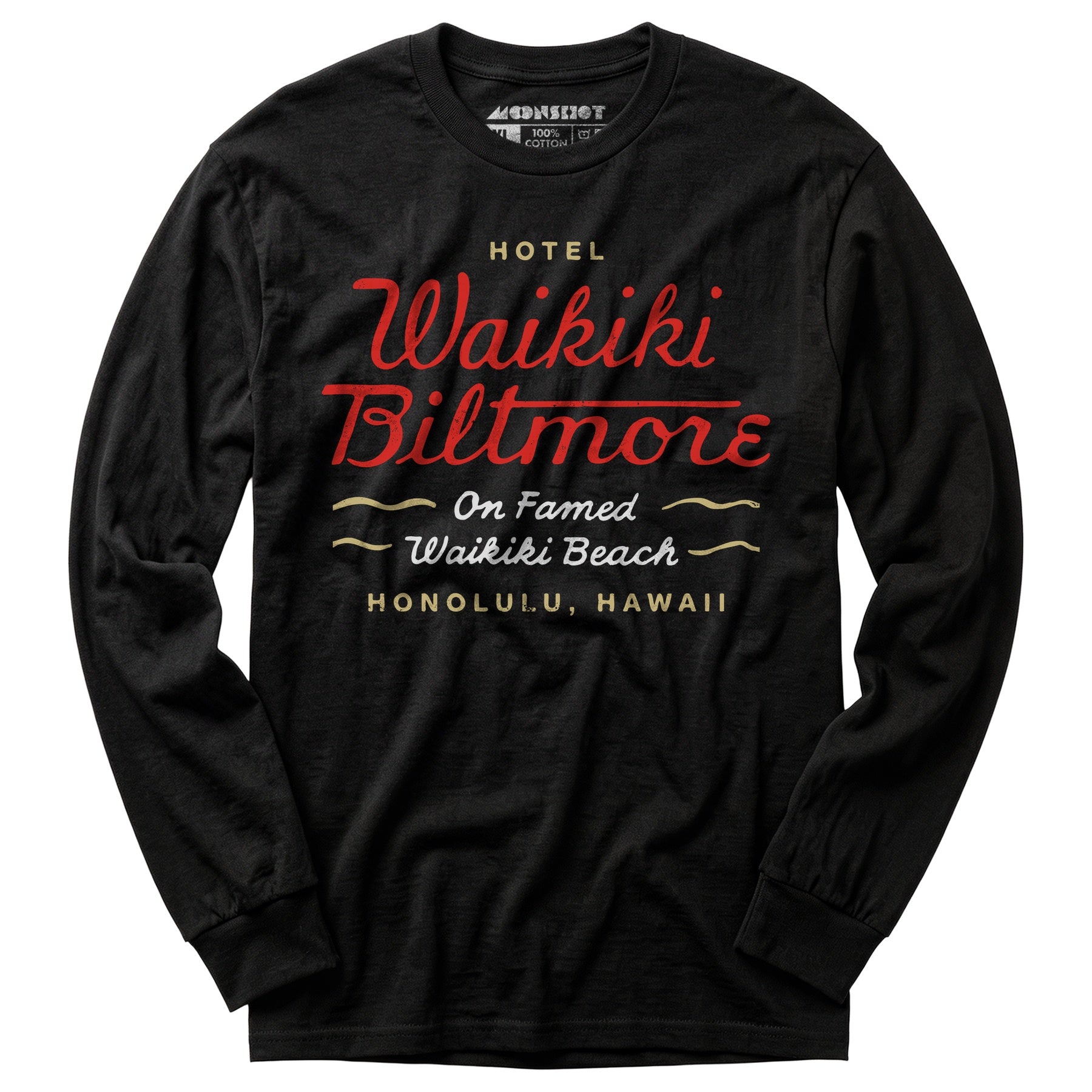 Hotel Waikiki Biltmore - Honolulu, Hawaii - Vintage Hotels - Long Sleeve T-Shirt