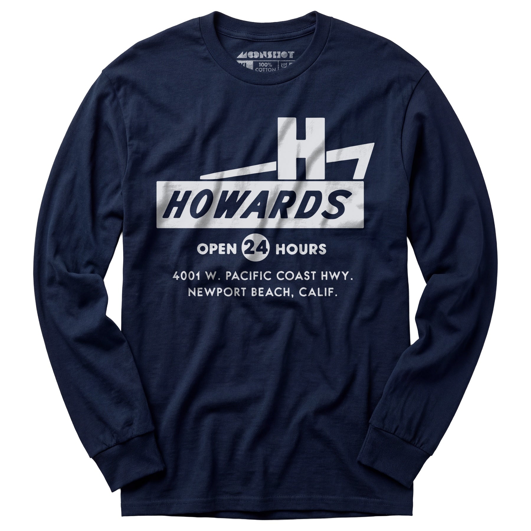 Howard's - Newport Beach, CA - Vintage Restaurant - Long Sleeve T-Shirt