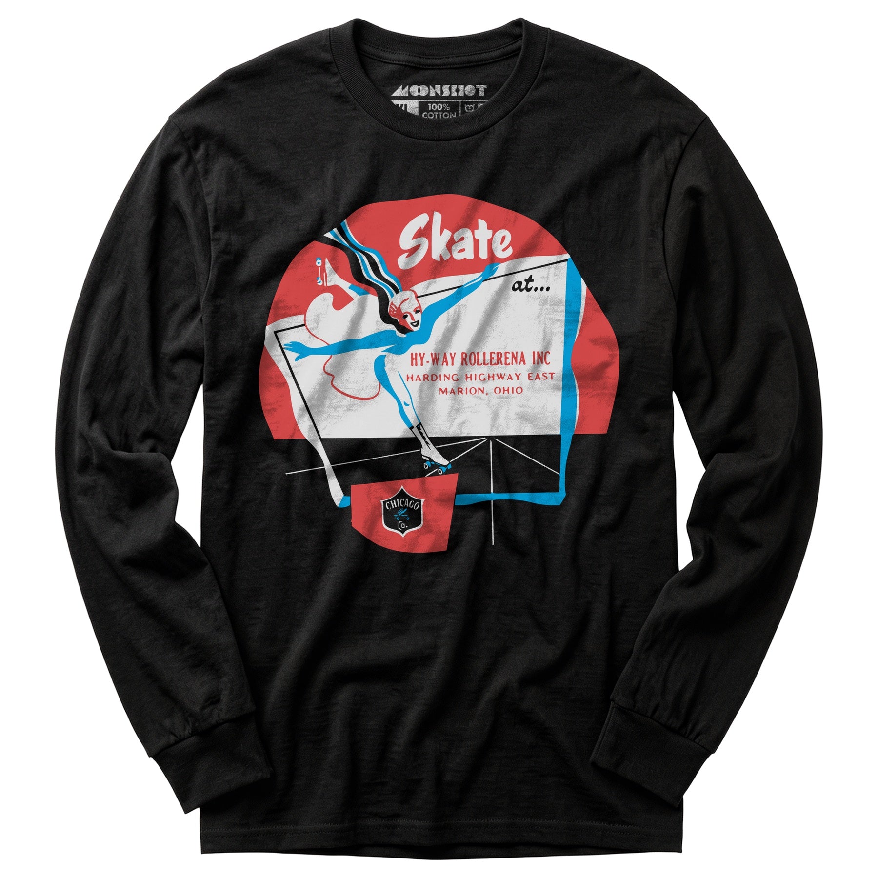 Hy-Way Rollerena - Marion, OH - Vintage Roller Rink - Long Sleeve T-Shirt
