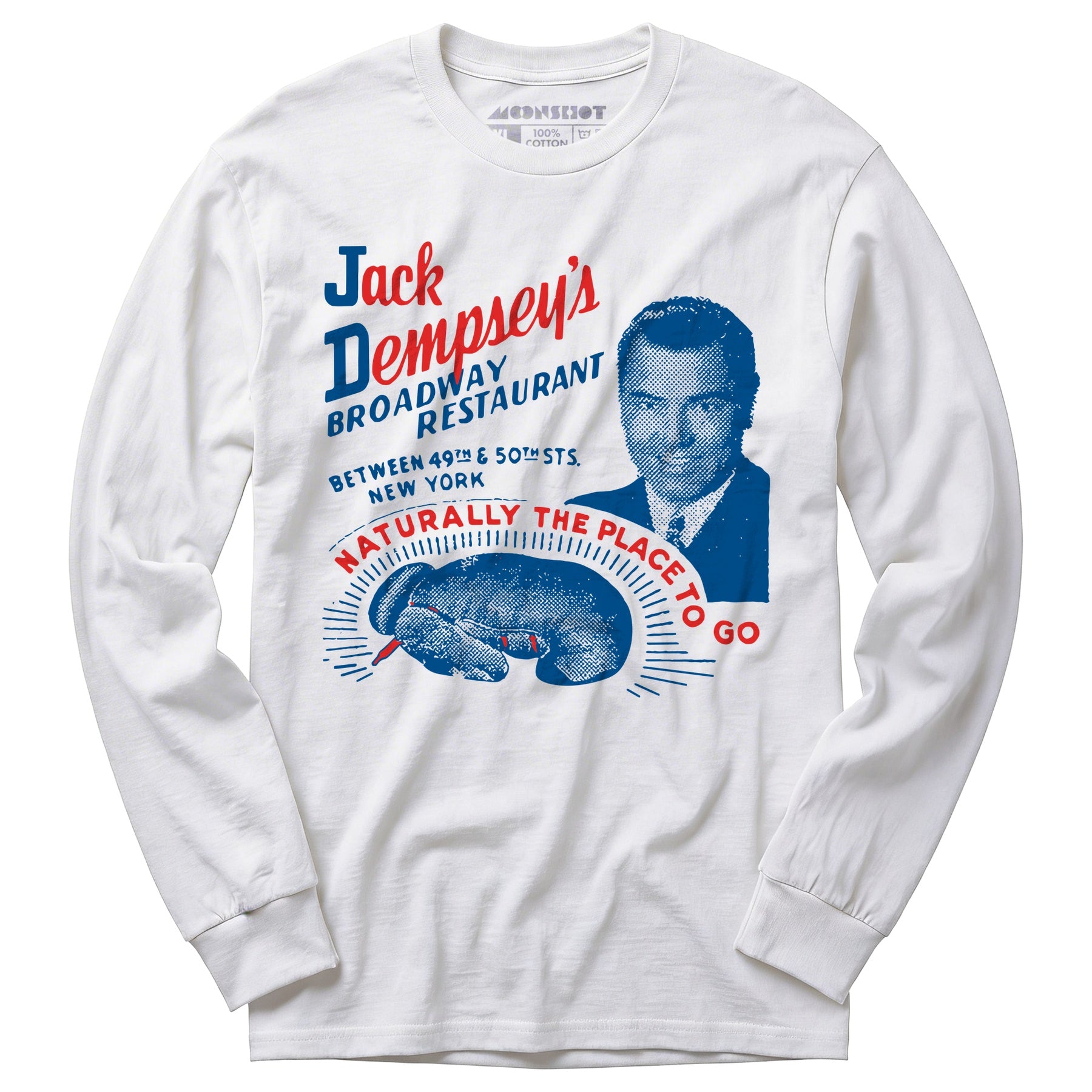 Jack Dempsey's v1 - Manhattan, NY - Vintage Restaurant - Long Sleeve T-Shirt