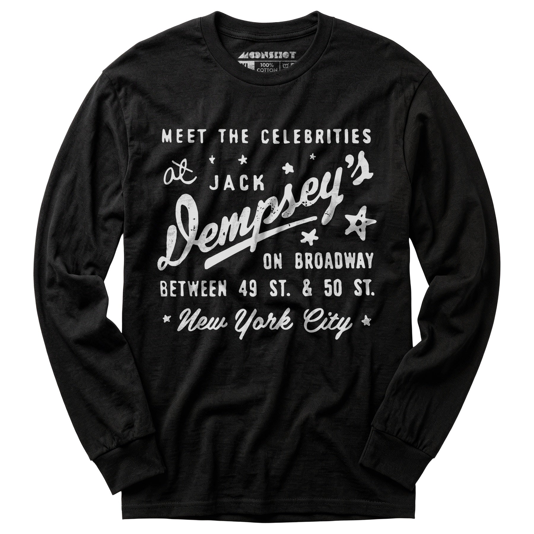 Jack Dempsey's v3 - Manhattan, NY - Vintage Restaurant - Long Sleeve T-Shirt