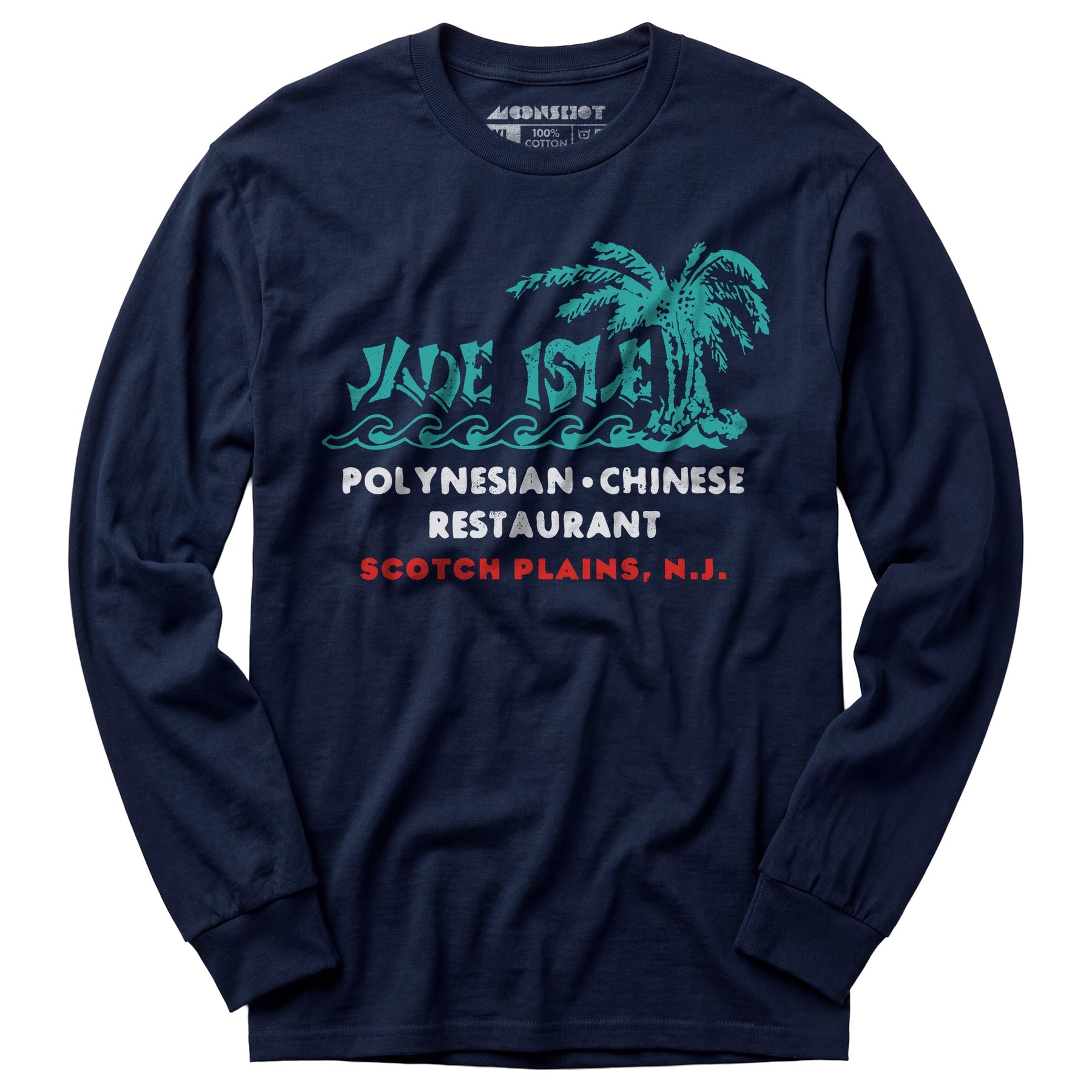 Jade Isle - Scotch Plains, NJ - Vintage Tiki Bar - Long Sleeve T-Shirt