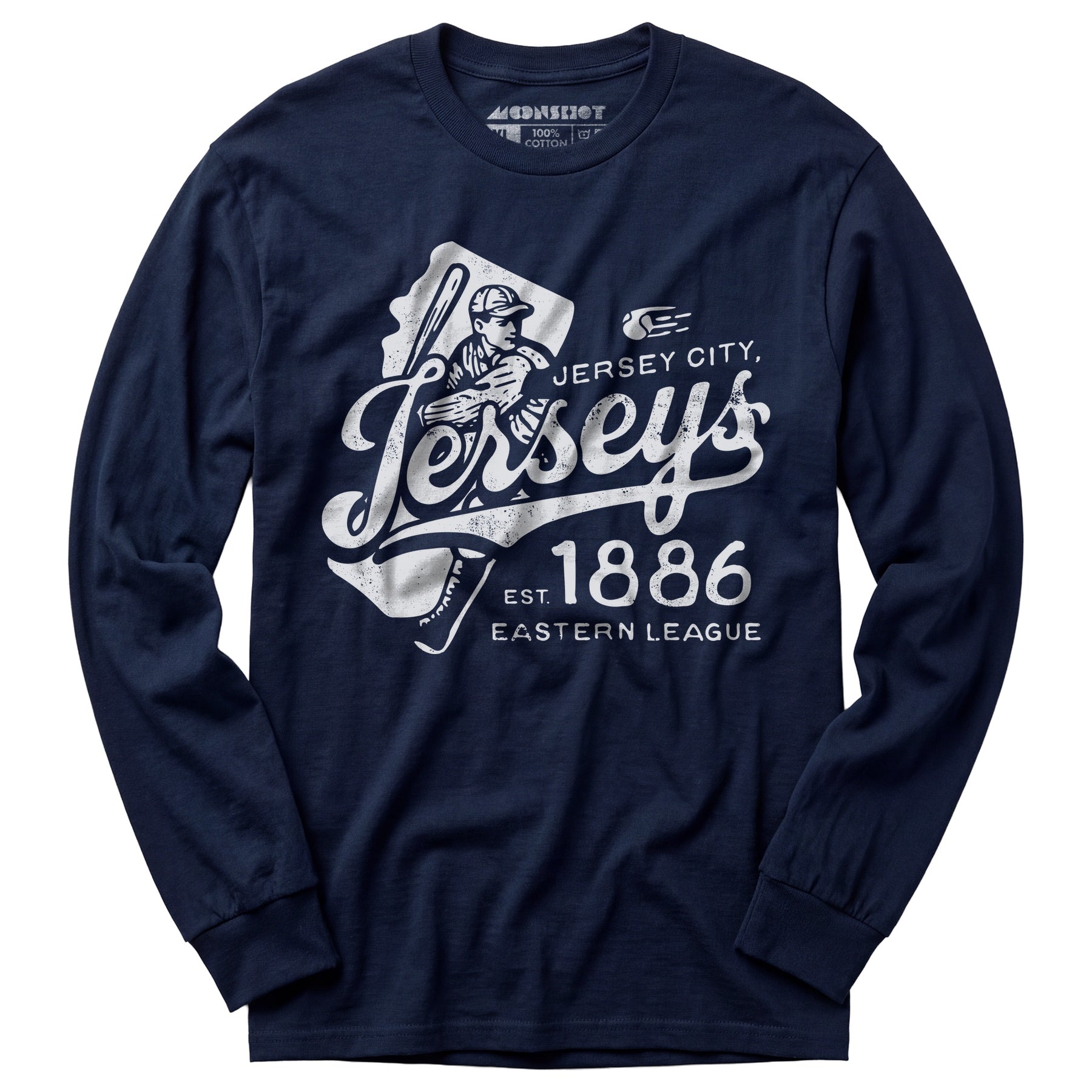 Jersey City Jerseys - New Jersey - Vintage Defunct Baseball Teams - Long Sleeve T-Shirt