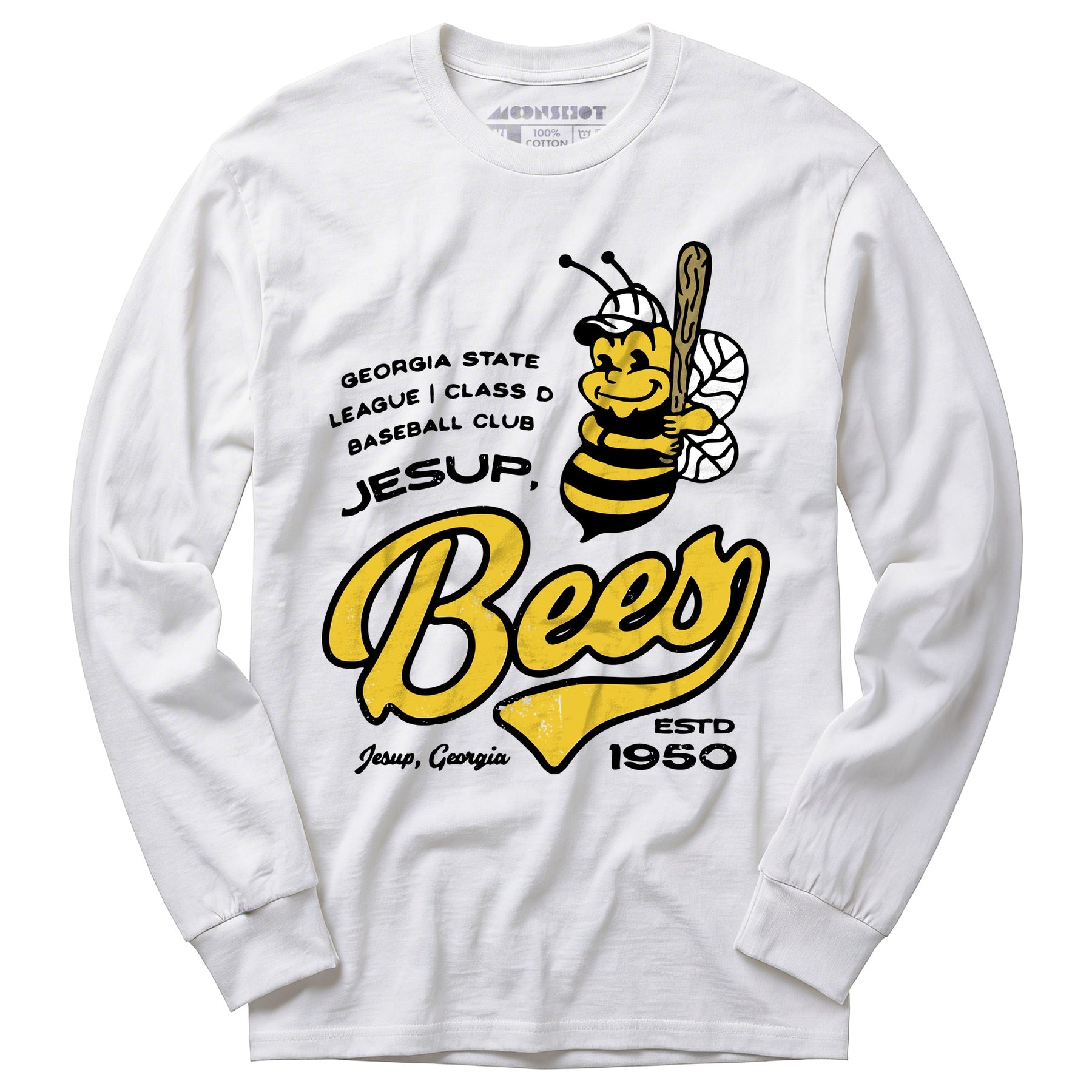 Jesup Bees - Georgia - Vintage Defunct Baseball Teams - Long Sleeve T-Shirt