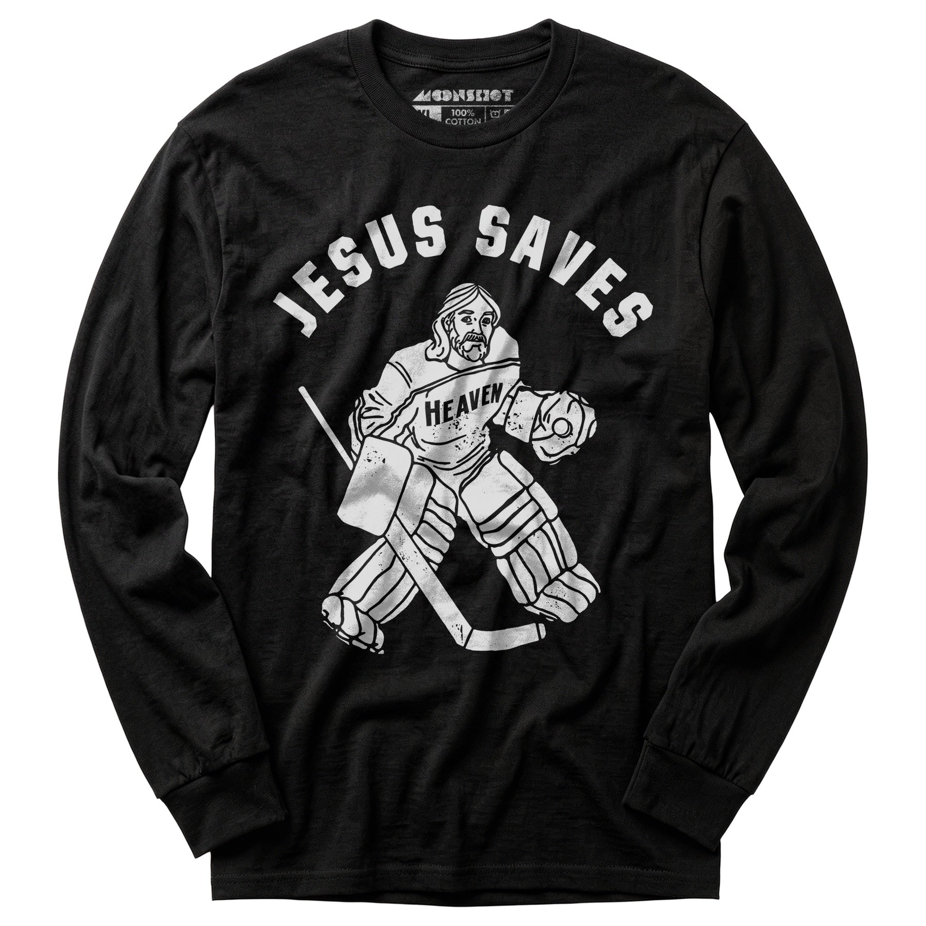 Jesus Saves - Hockey - Long Sleeve T-Shirt