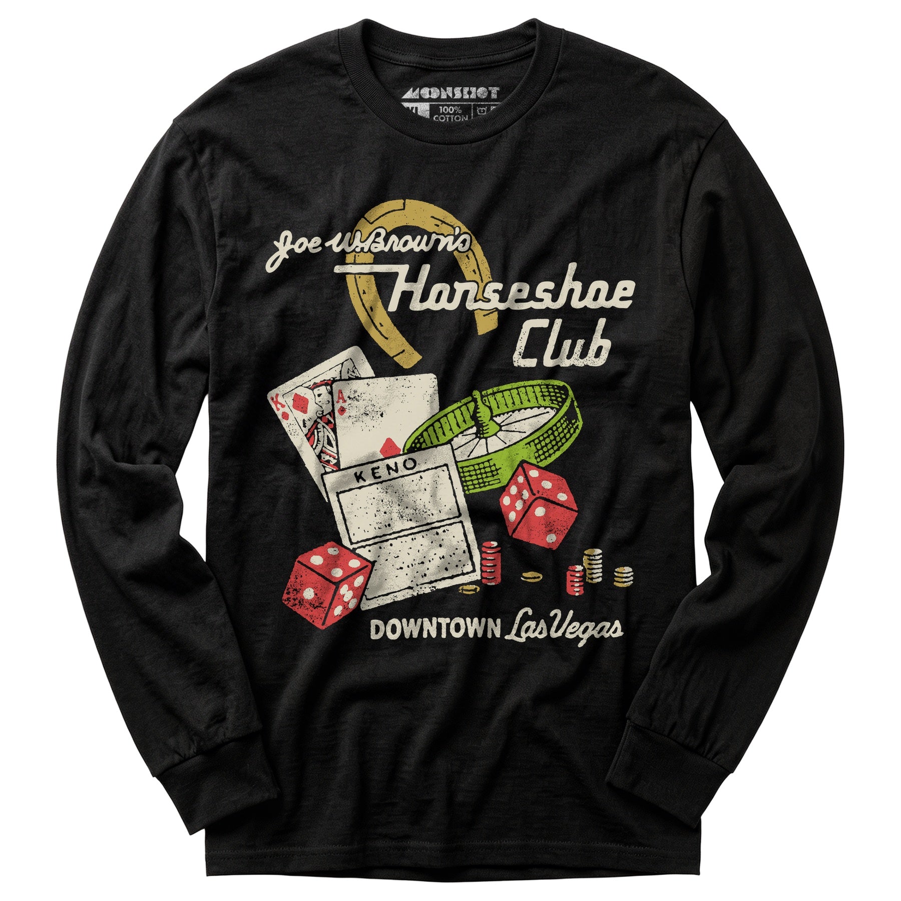 Joe W. Brown's Horseshoe Club - Vintage Las Vegas - Long Sleeve T-Shirt