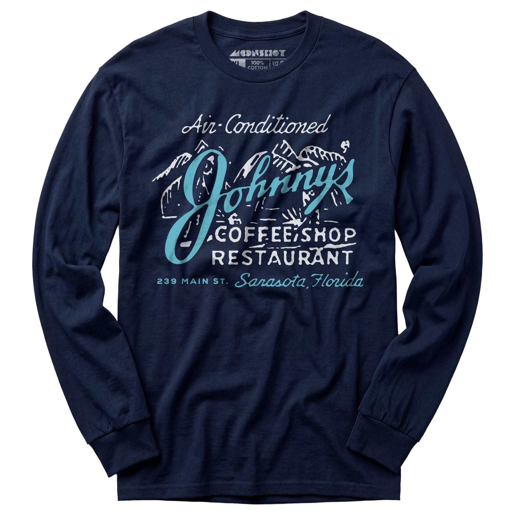 Johnny's - Sarasota, FL - Vintage Restaurant - Long Sleeve T-Shirt