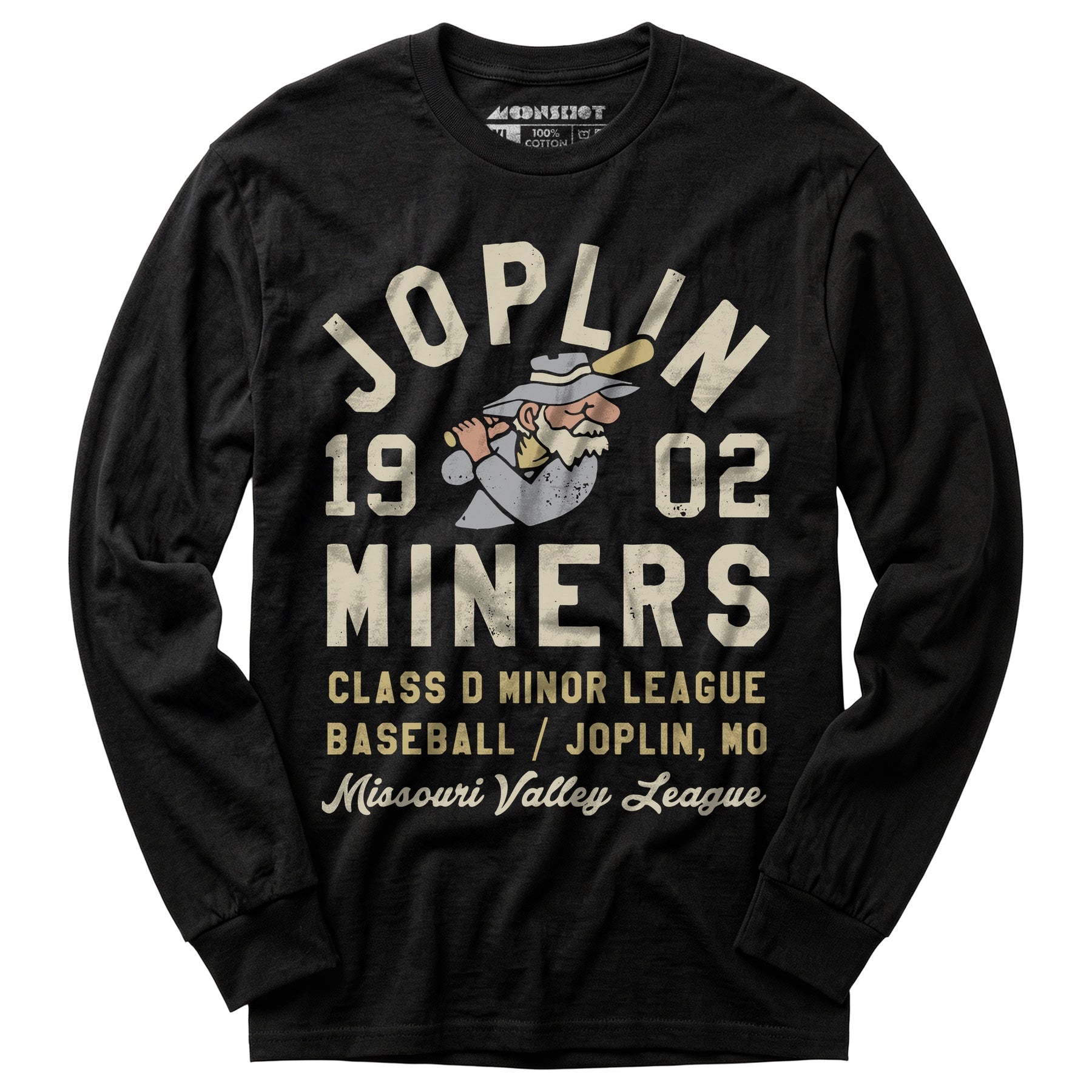 Joplin Miners - Missouri - Vintage Defunct Baseball Teams - Long Sleeve T-Shirt