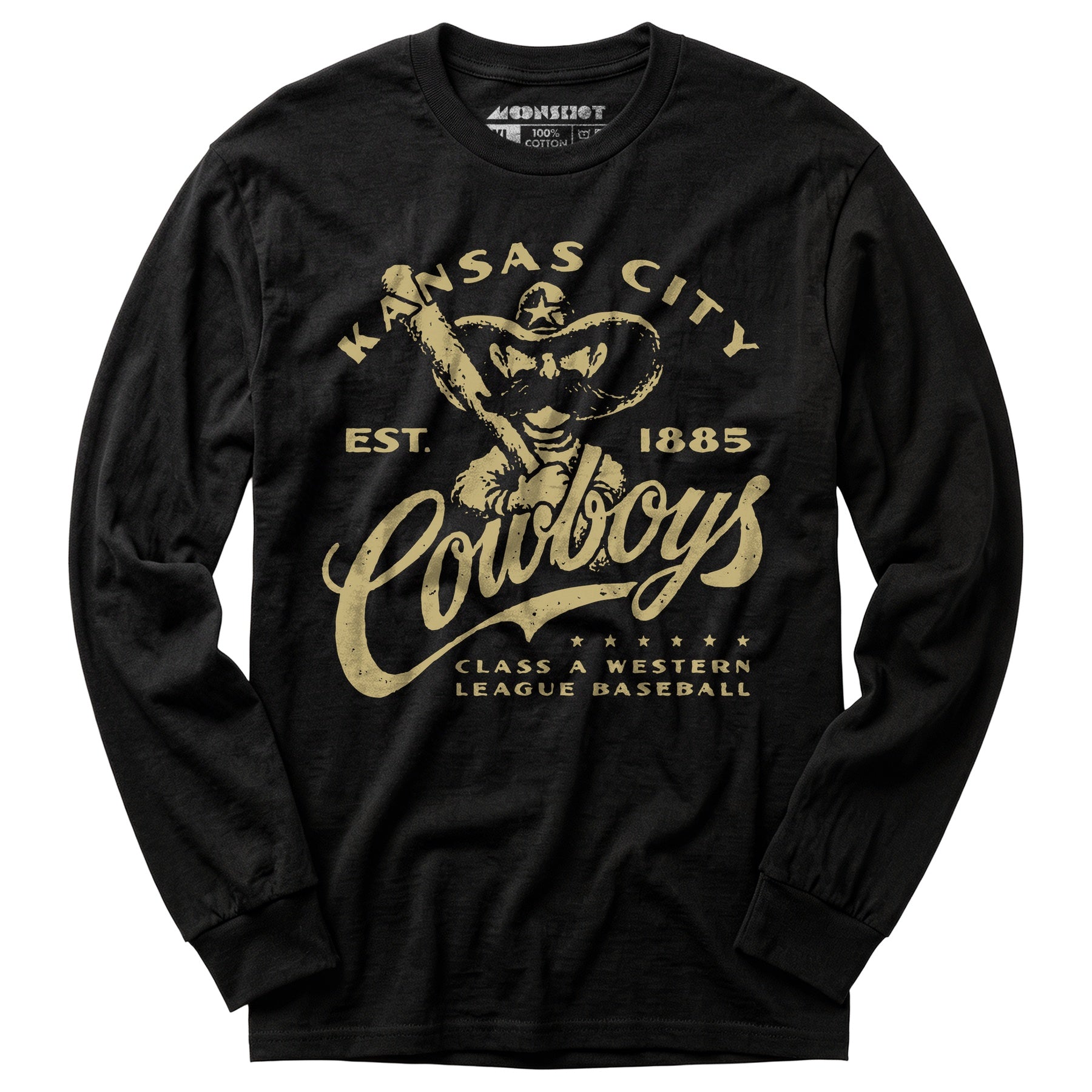 Kansas City Cowboys - Missouri - Vintage Defunct Baseball Teams - Long Sleeve T-Shirt