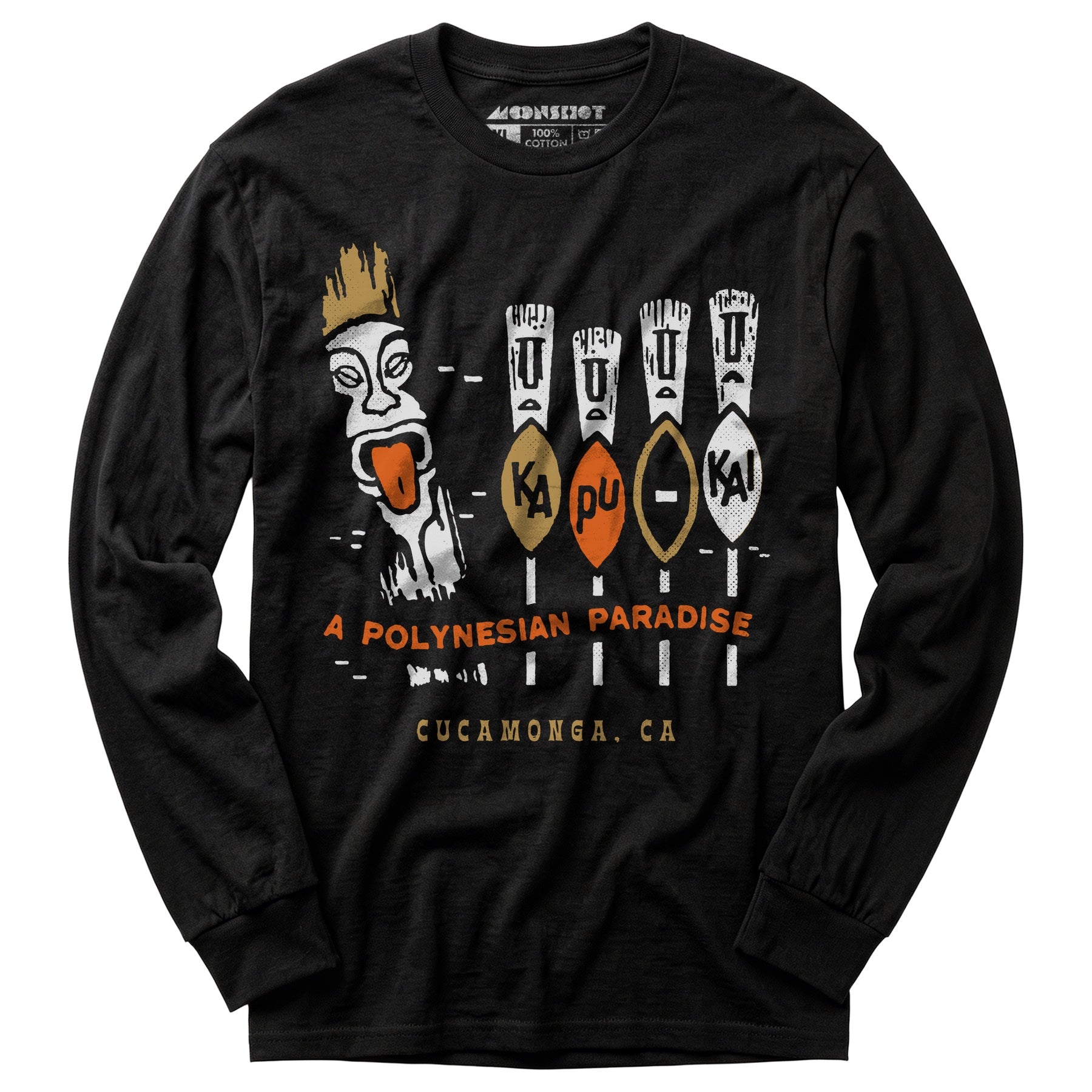 Kapu Kai - Cucamonga, CA - Vintage Tiki Bar - Long Sleeve T-Shirt