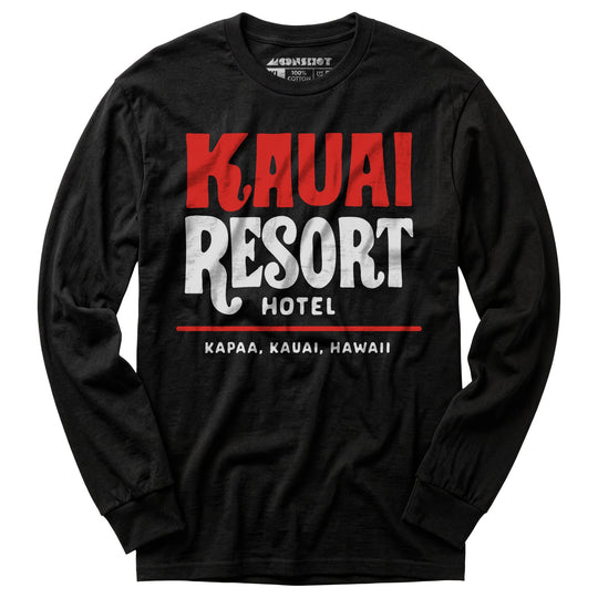 Kauai Resort Hotel - Hawaii - Vintage Hotel - Long Sleeve T-Shirt