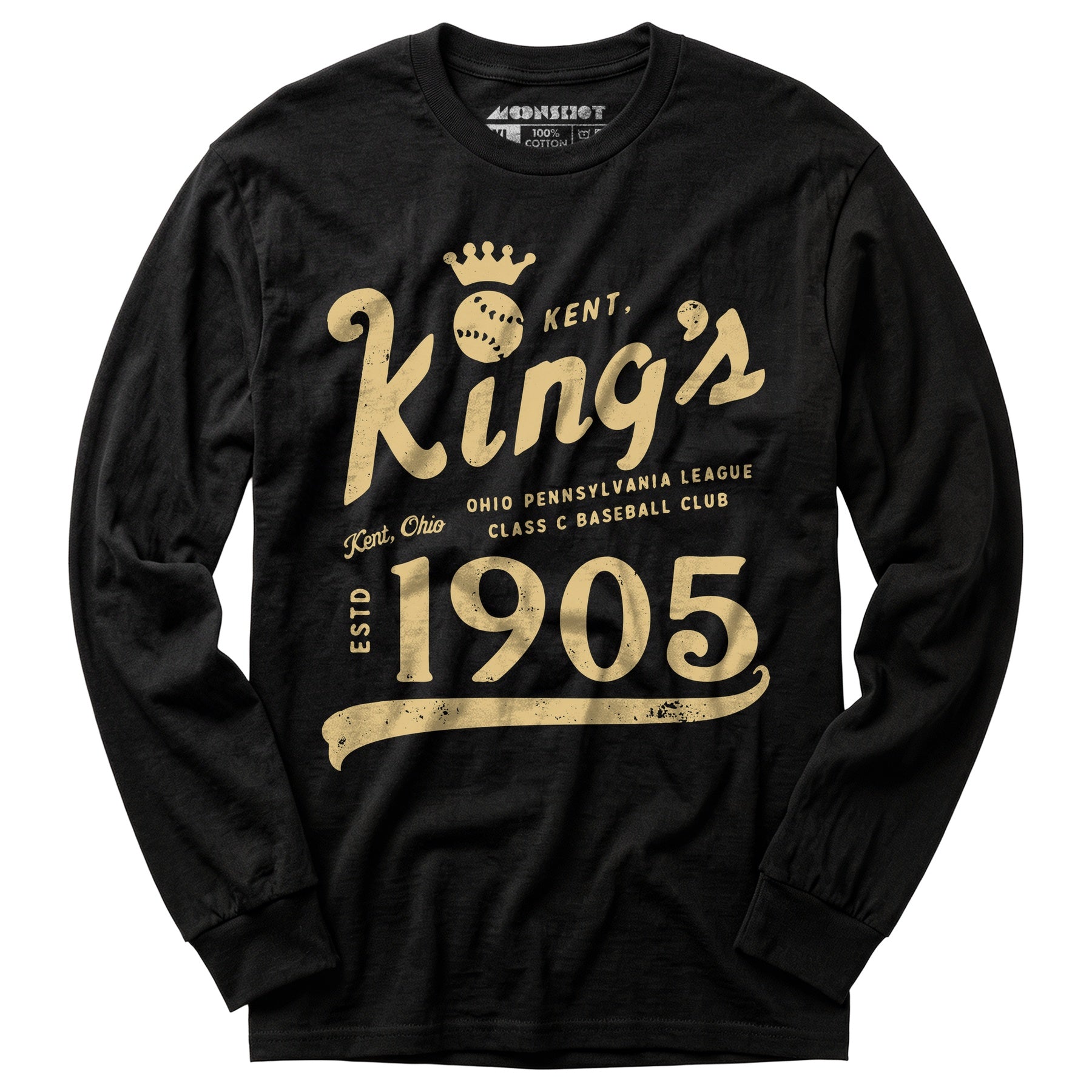 Kent Kings - Ohio - Vintage Defunct Baseball Teams - Long Sleeve T-Shirt
