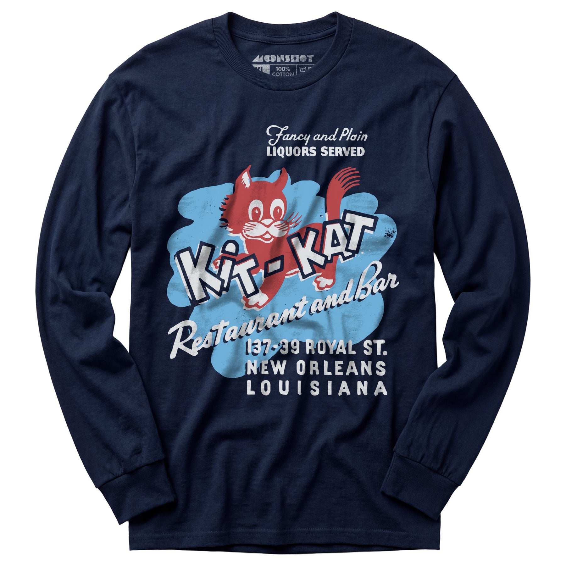 Kit-Kat - New Orleans, LA - Vintage Restaurant - Long Sleeve T-Shirt