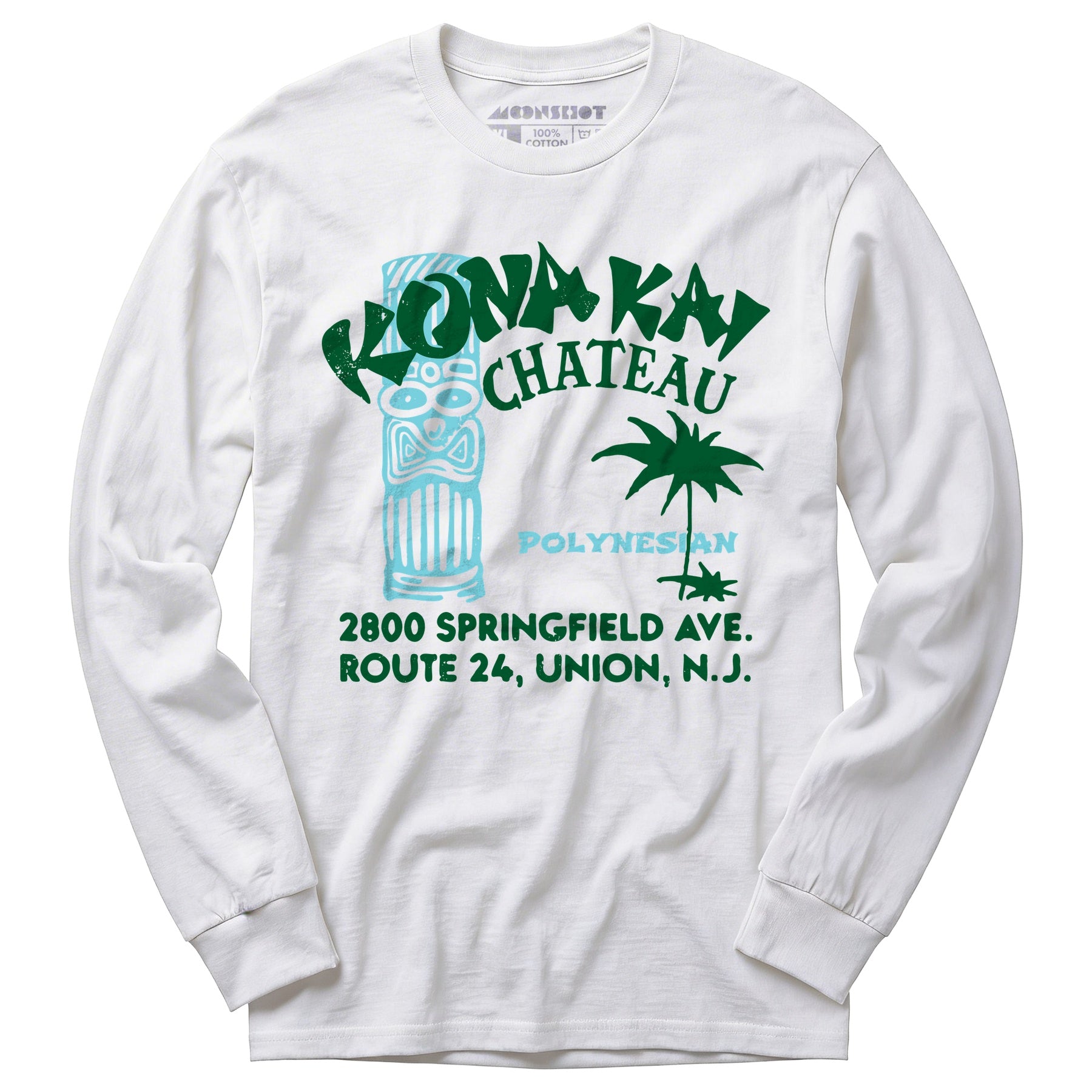 Kona Kai Chateau - Union, NJ - Vintage Tiki Bar - Long Sleeve T-Shirt