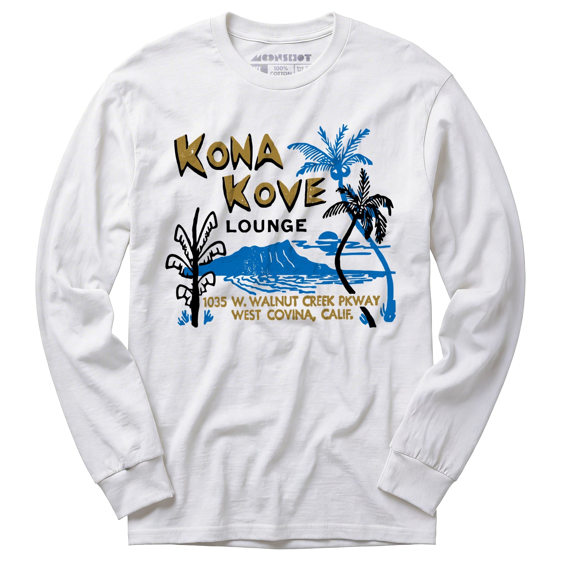 Kona Kove Lounge - West Covina, CA - Vintage Tiki Bar - Long Sleeve T-Shirt