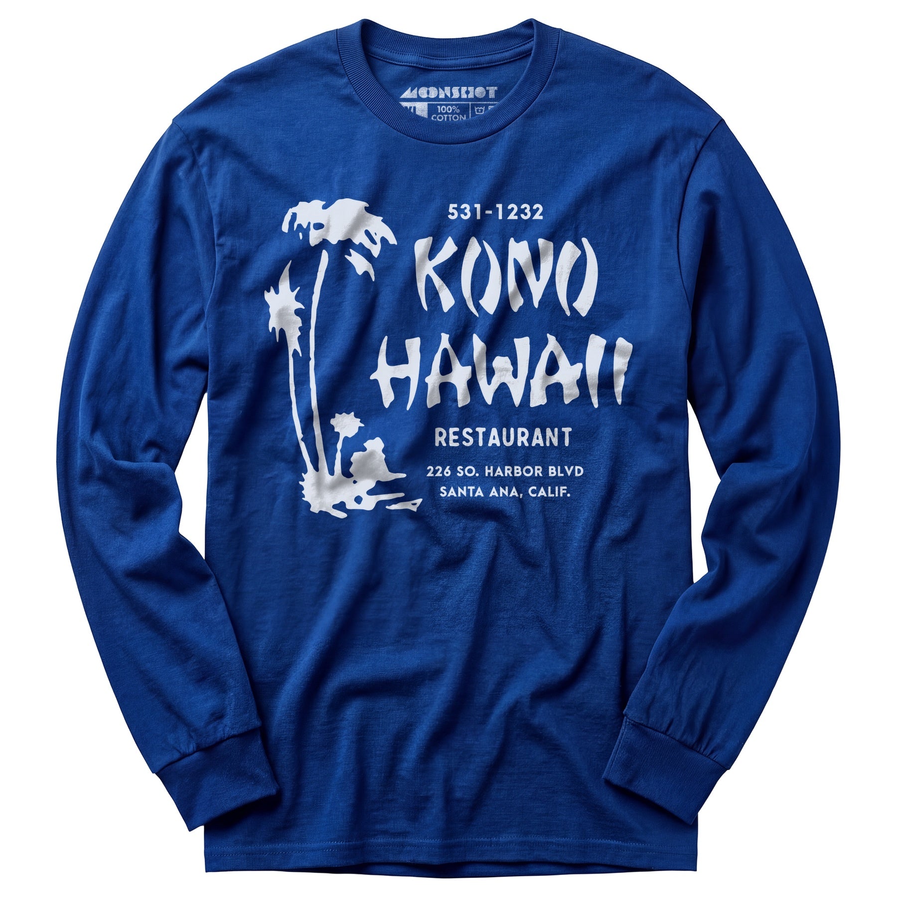Kono Hawaii - Santa Ana, CA - Vintage Tiki Bar - Long Sleeve T-Shirt