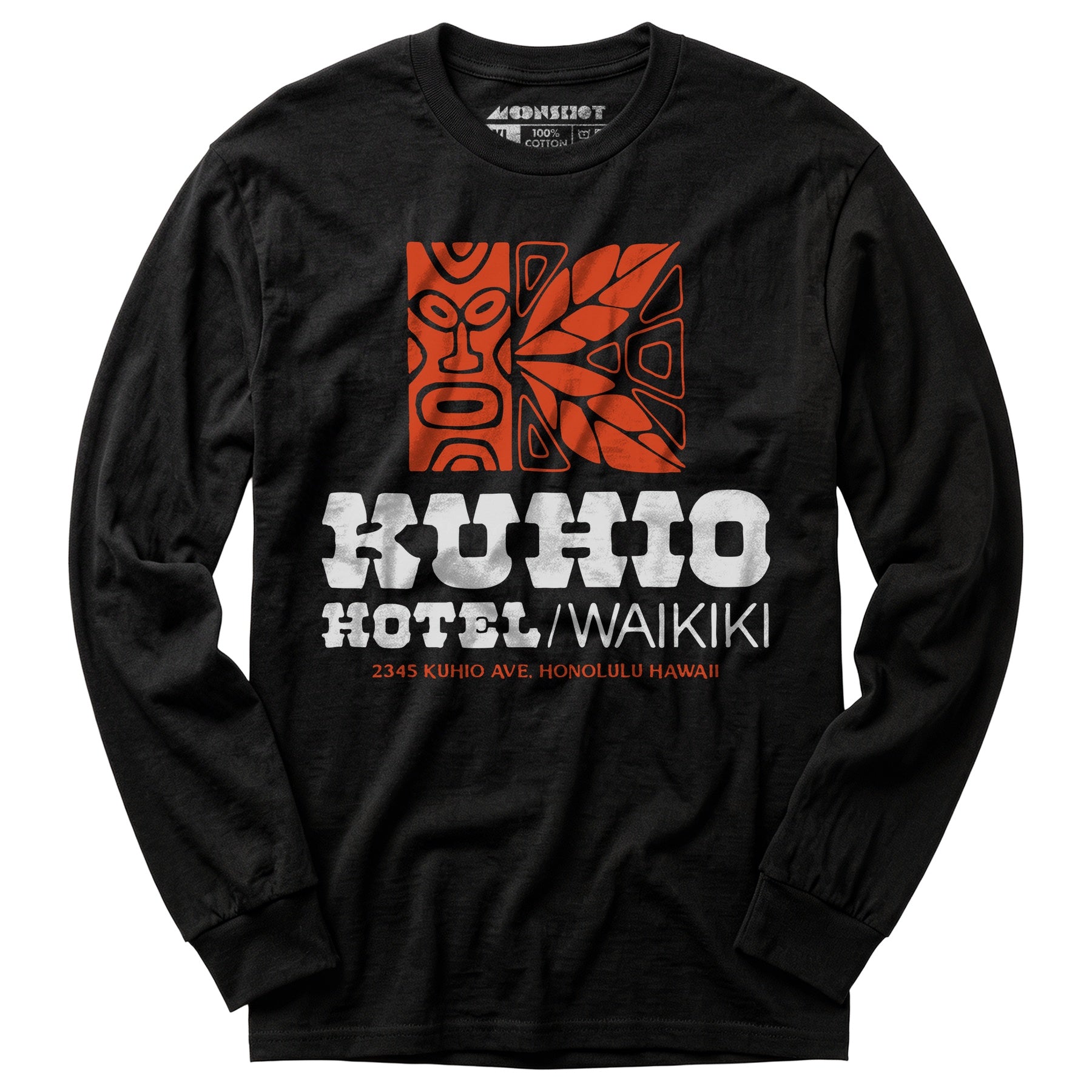 Kuhio Hotel - Waikiki, Hawaii - Vintage Hotel - Long Sleeve T-Shirt
