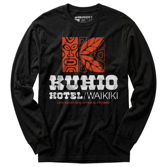 Kuhio Hotel - Waikiki, Hawaii - Vintage Hotel - Long Sleeve T-Shirt