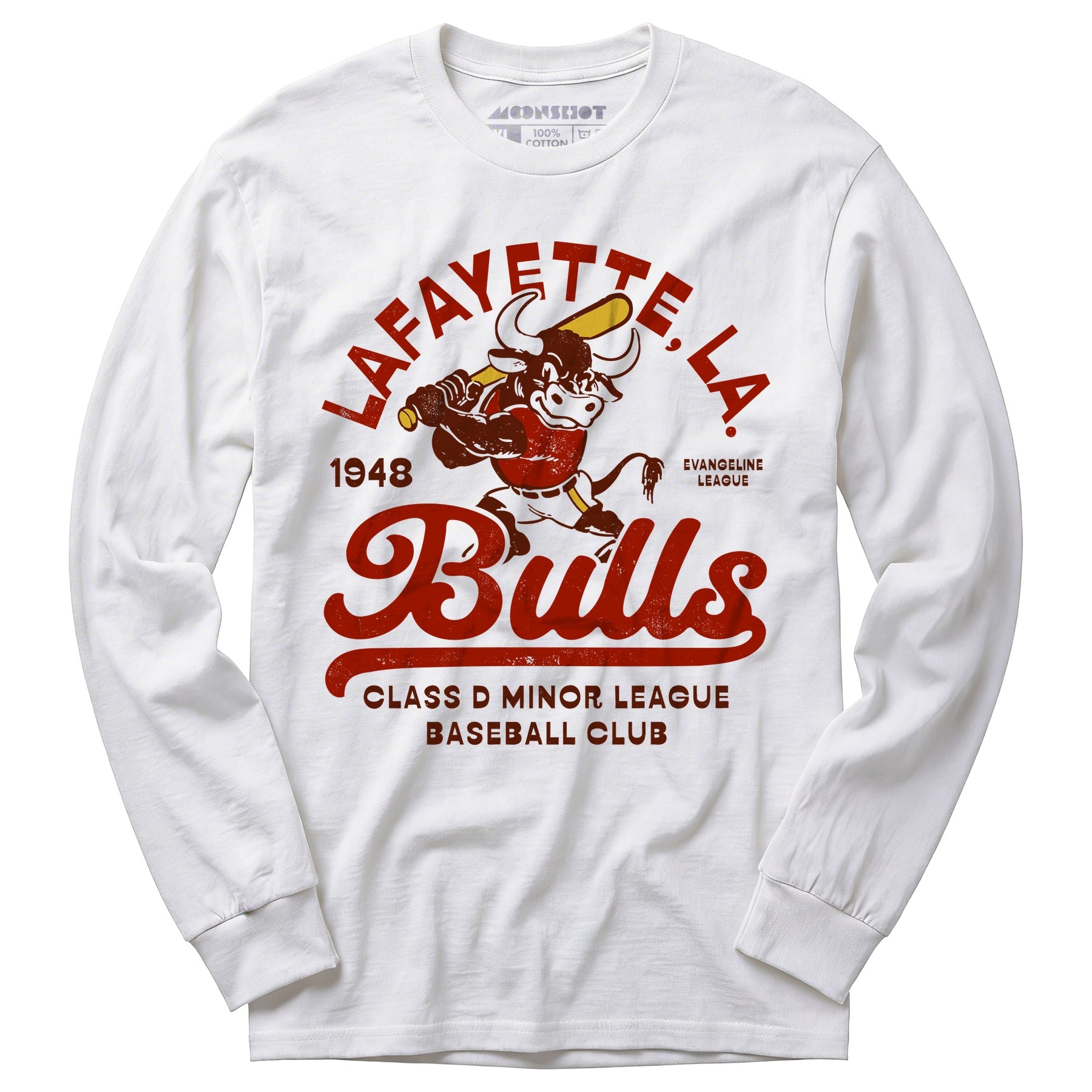 Lafayette Bulls - Louisiana - Vintage Defunct Baseball Teams - Long Sleeve T-Shirt