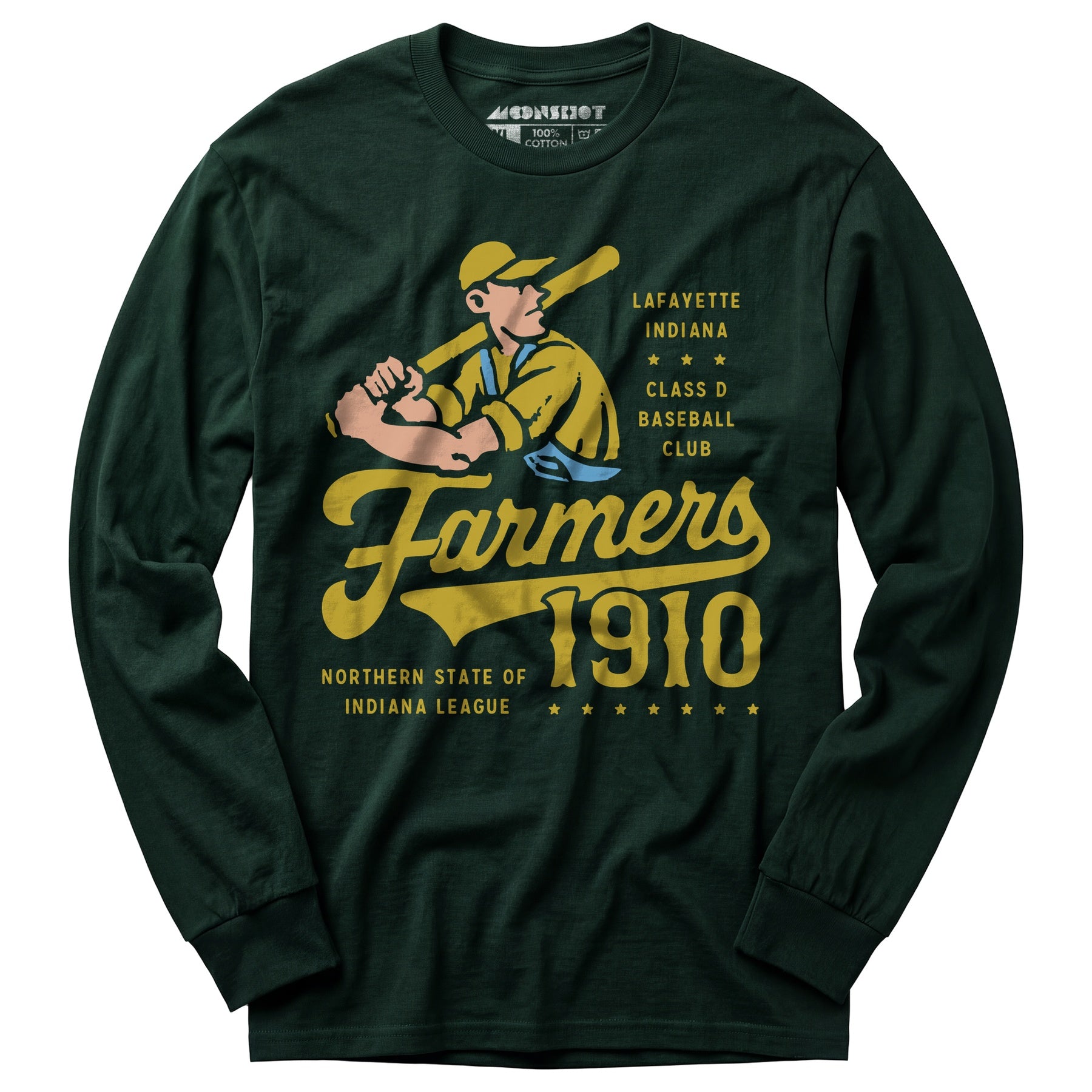 Lafayette Farmers - Indiana - Vintage Defunct Baseball Teams - Long Sleeve T-Shirt