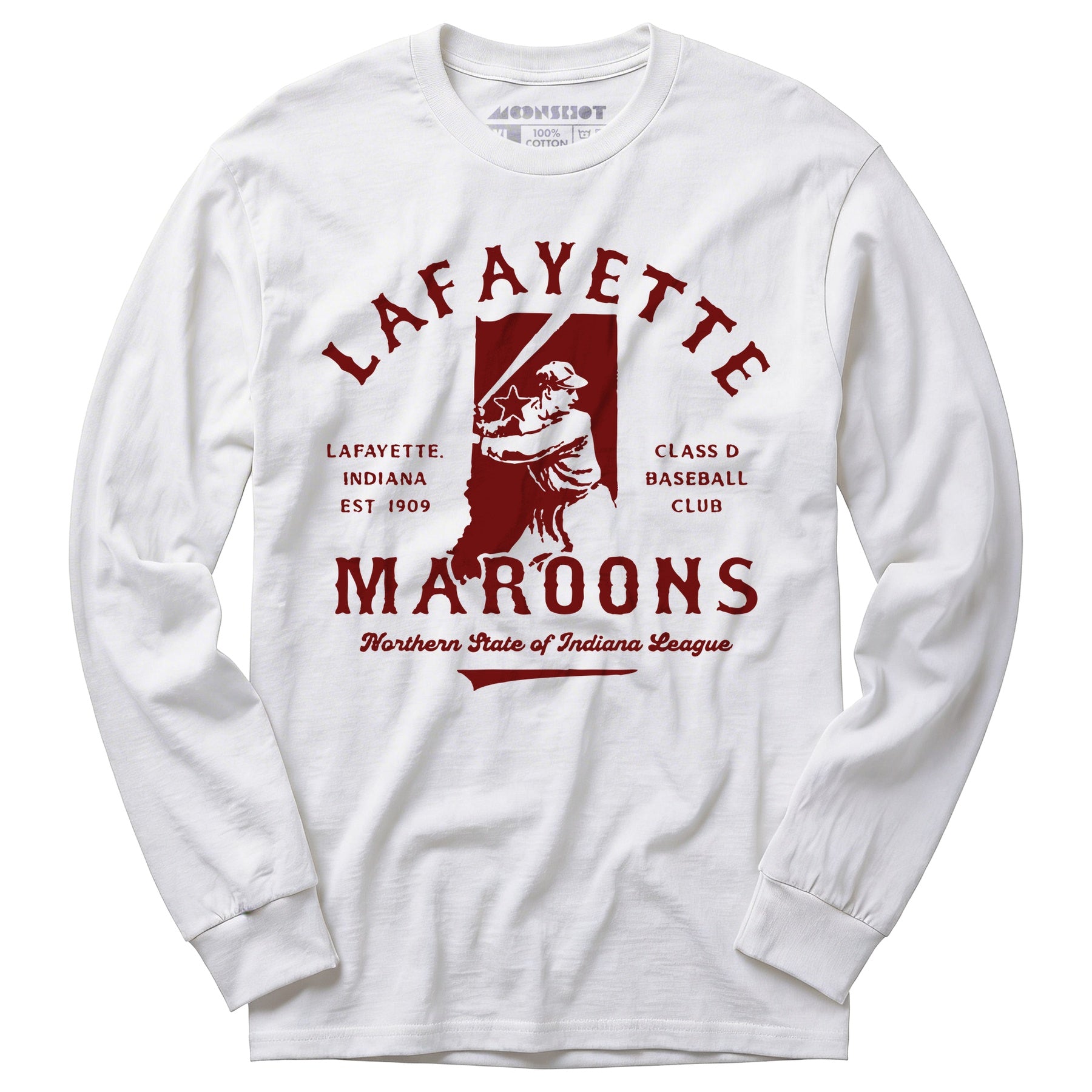 Lafayette Maroons - Indiana - Vintage Defunct Baseball Teams - Long Sleeve T-Shirt