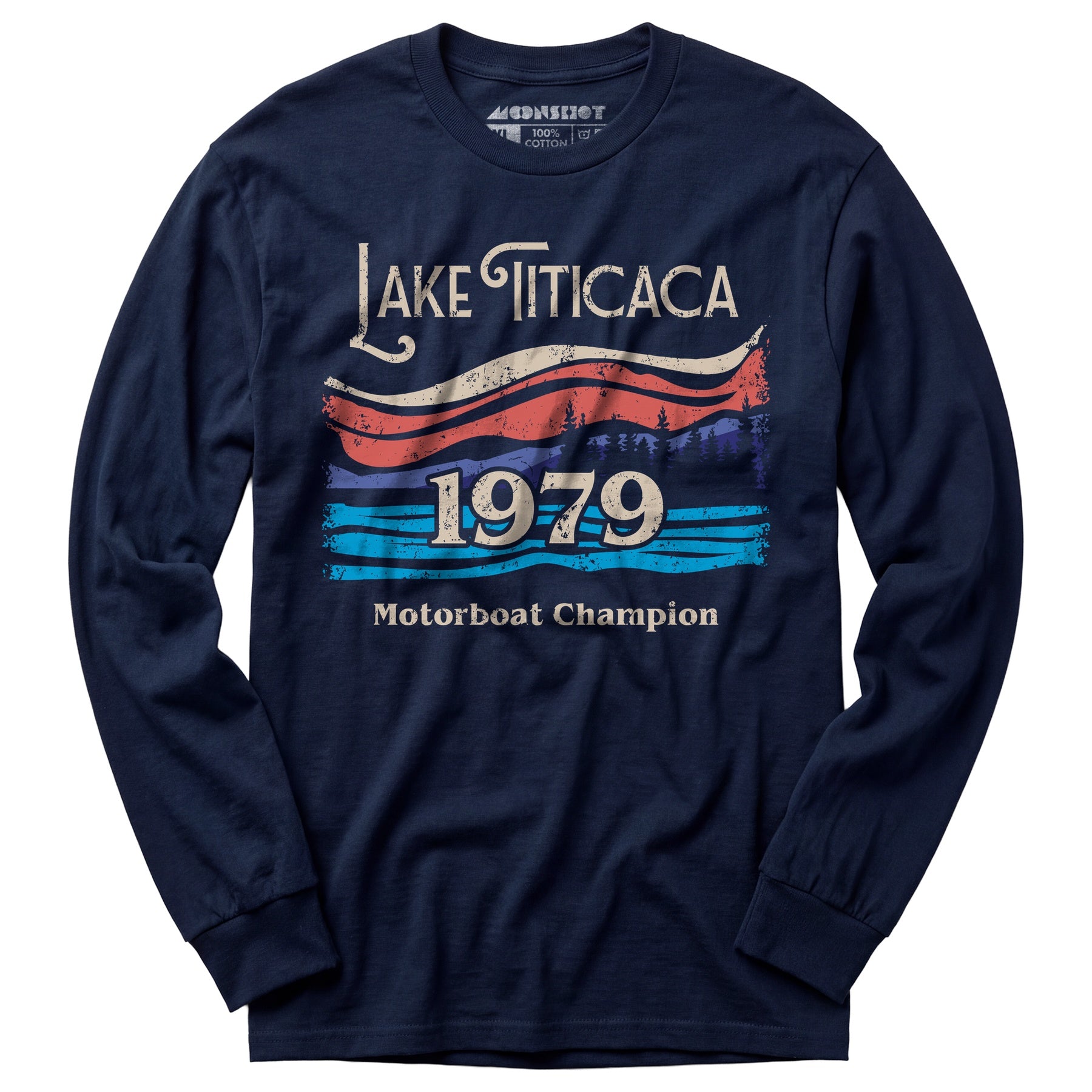 Lake Titicaca Motorboat Champion - Long Sleeve T-Shirt