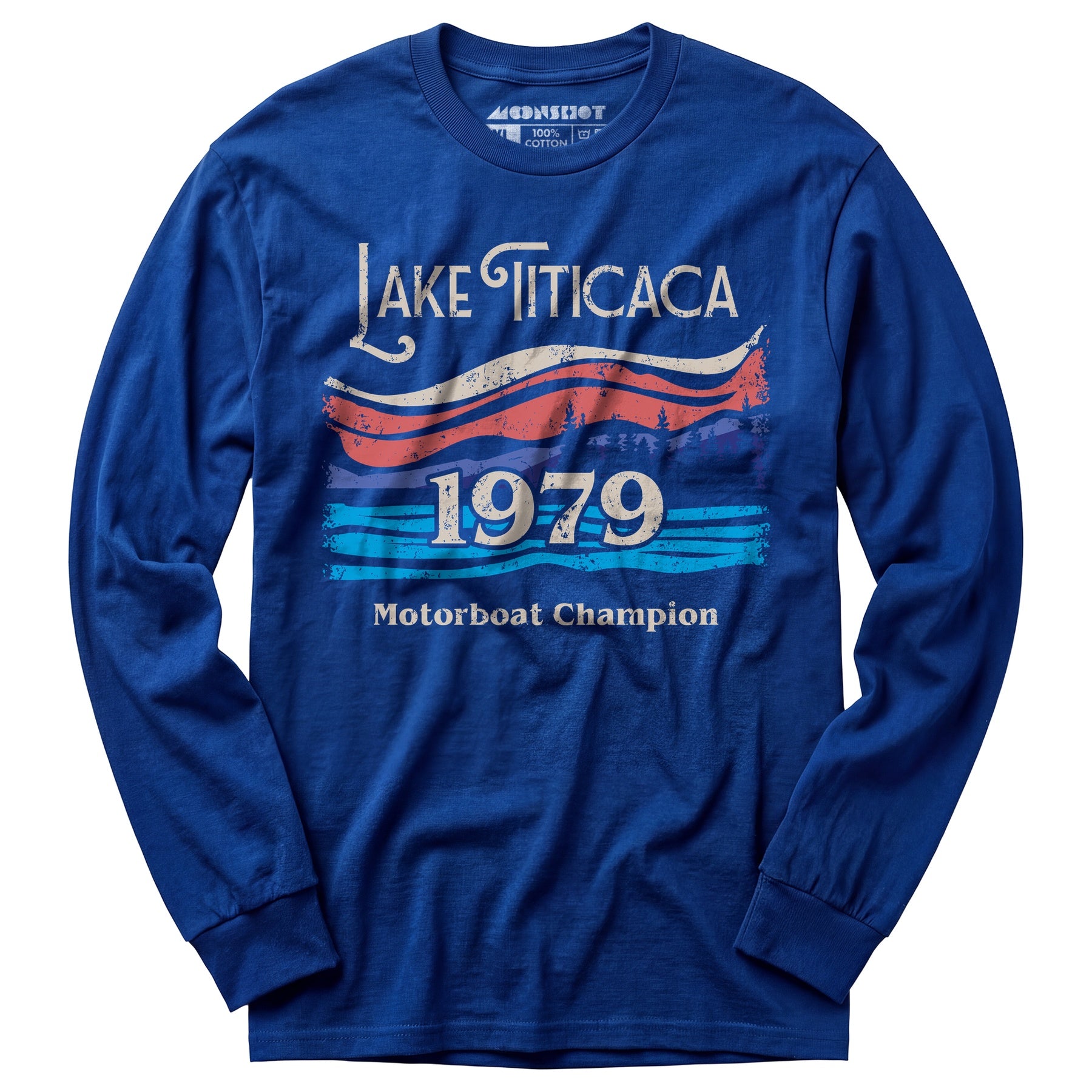 Lake Titicaca Motorboat Champion - Long Sleeve T-Shirt
