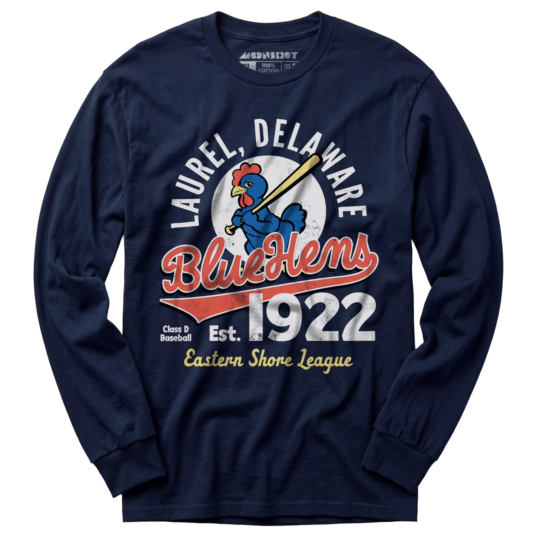 Laurel Blue Hens - Delaware - Vintage Defunct Baseball Teams - Long Sleeve T-Shirt