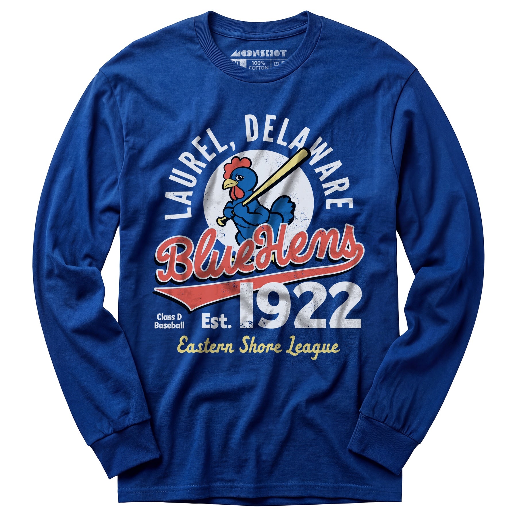 Laurel Blue Hens - Delaware - Vintage Defunct Baseball Teams - Long Sleeve T-Shirt