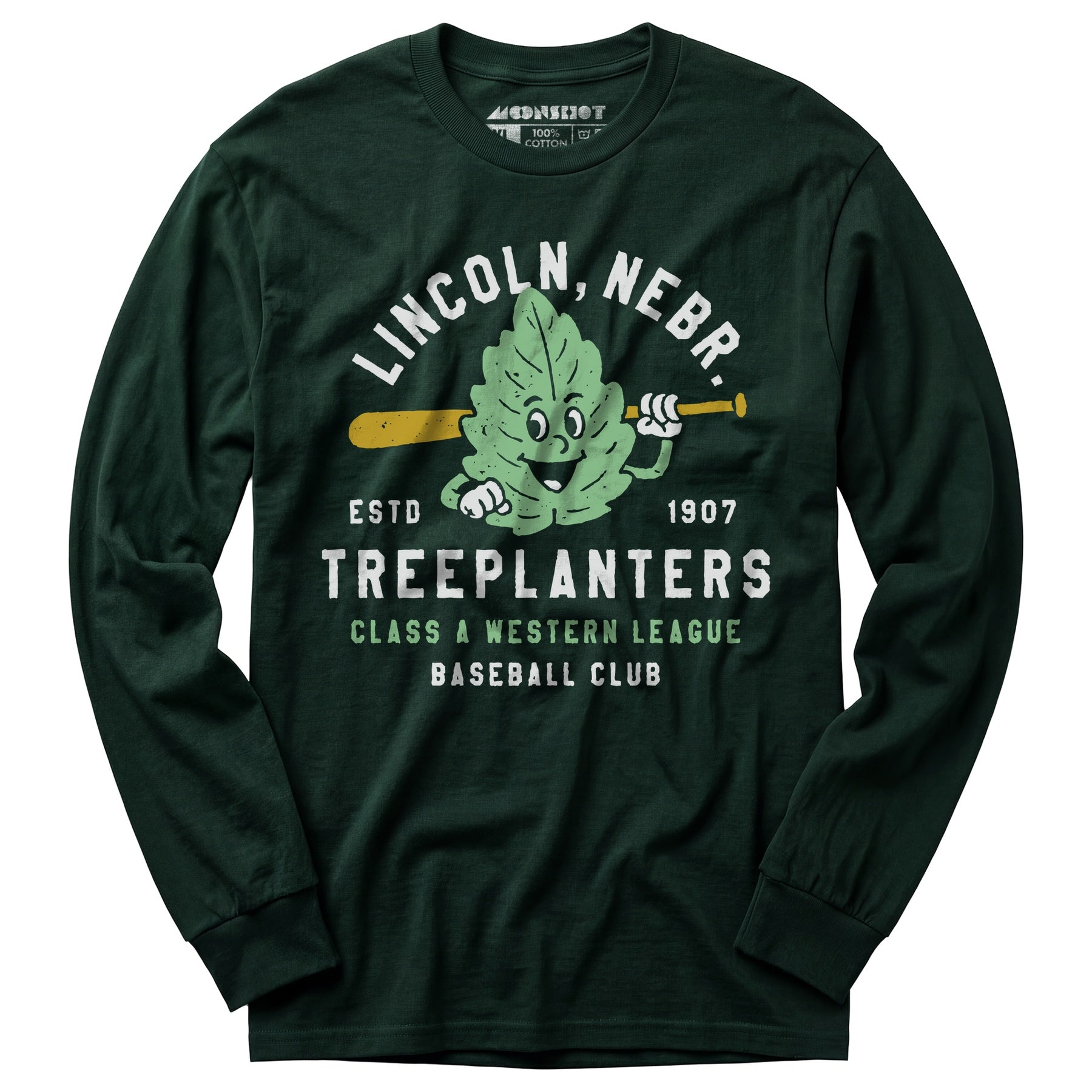 Lincoln Treeplanters - Nebraska - Vintage Defunct Baseball Teams - Long Sleeve T-Shirt