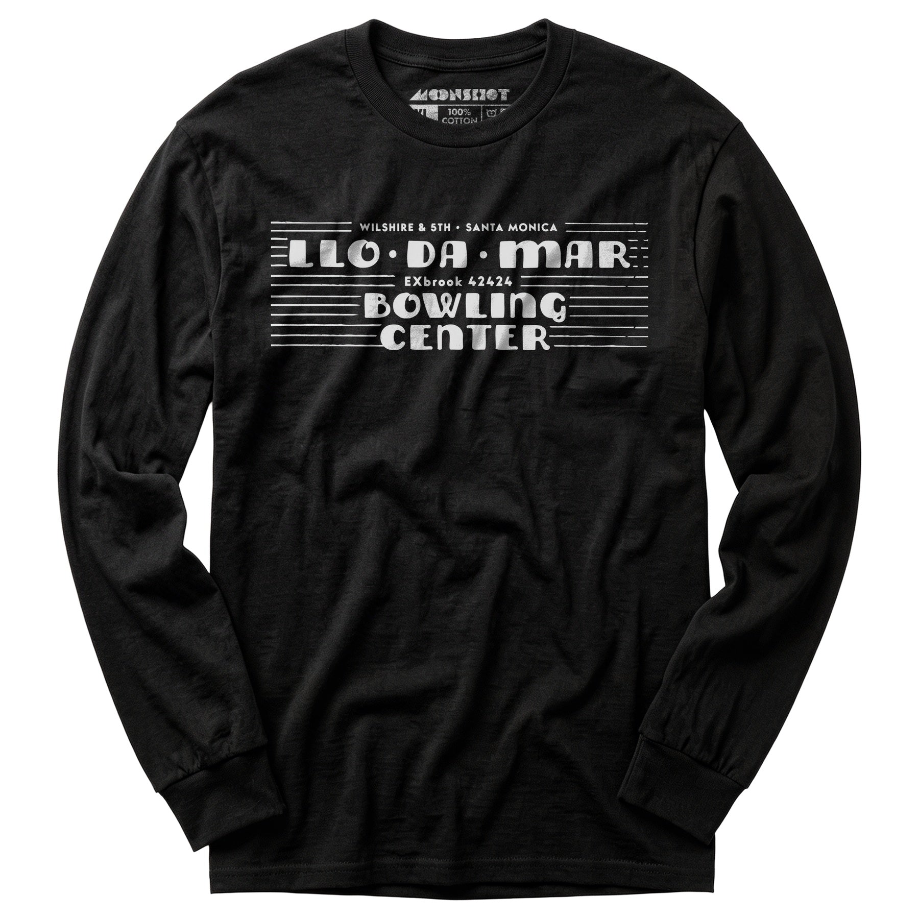 Llo-Da-Mar - Santa Monica, CA - Vintage Bowling Alley - Long Sleeve T-Shirt